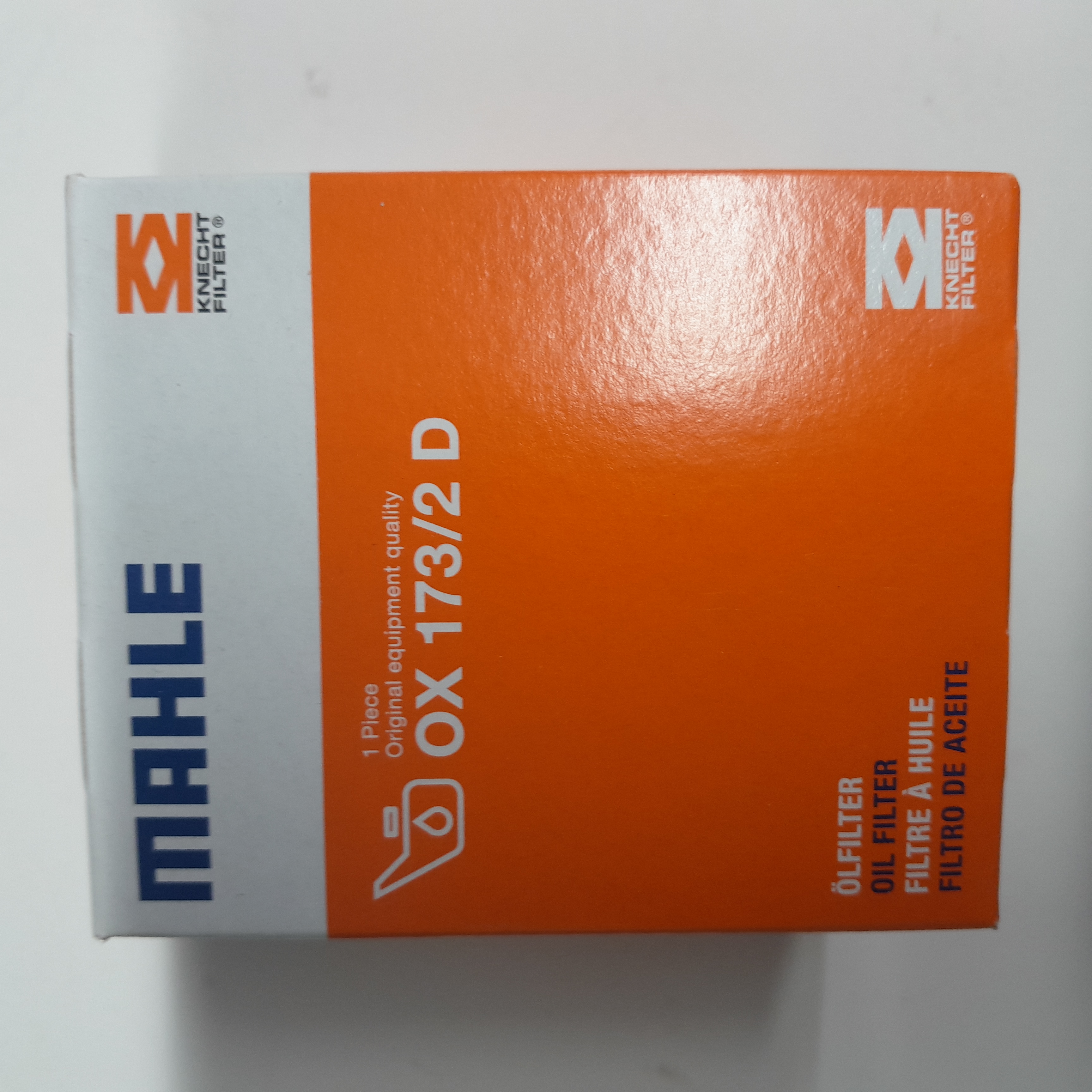 MAHLE OX 173/2 D alyvos filtras