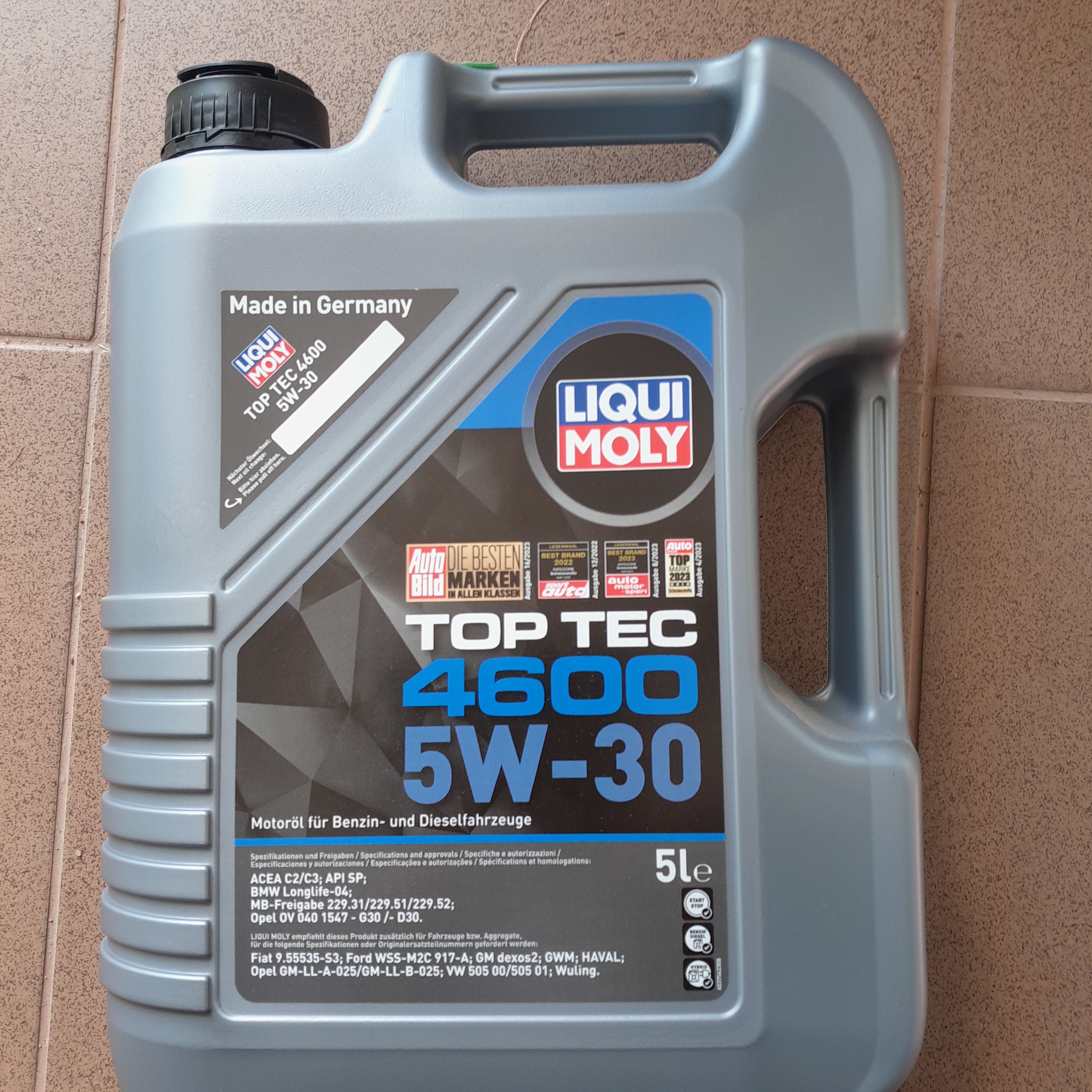 Variklio alyva Liqui Moly Top Tec 4600 5W-30 5L