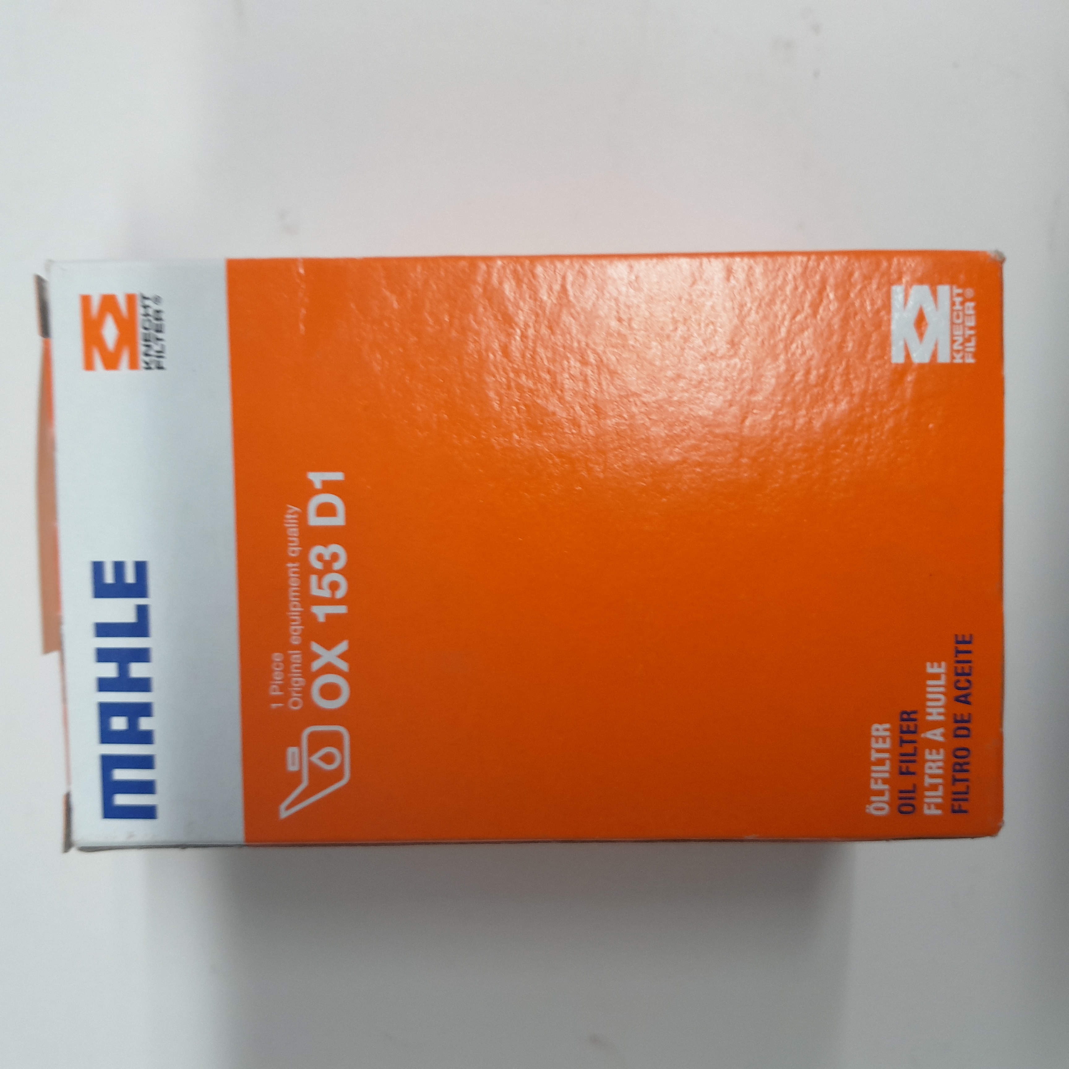 Alyvos filtras MAHLE OX153D1