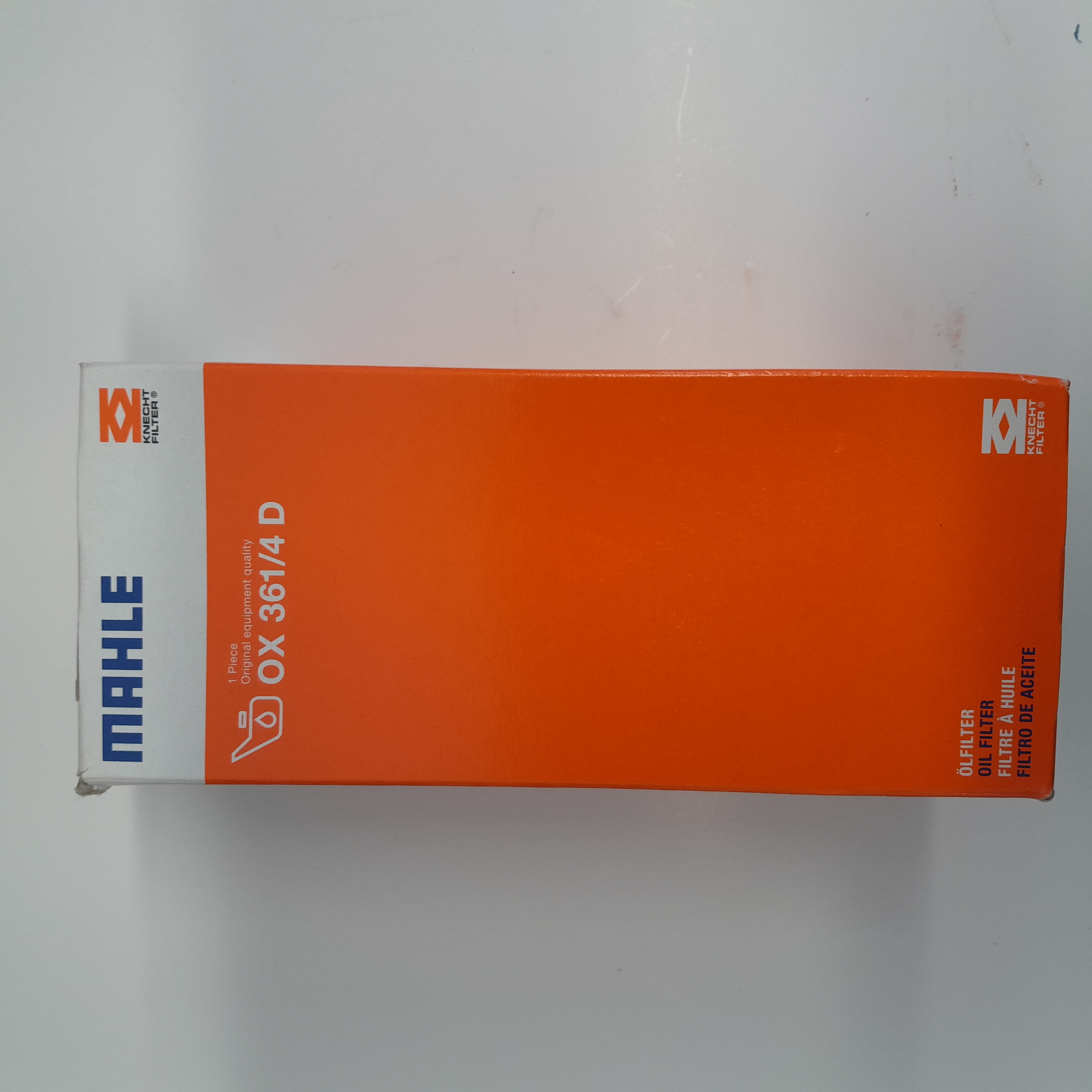 MAHLE OX 361/4 D alyvos filtras