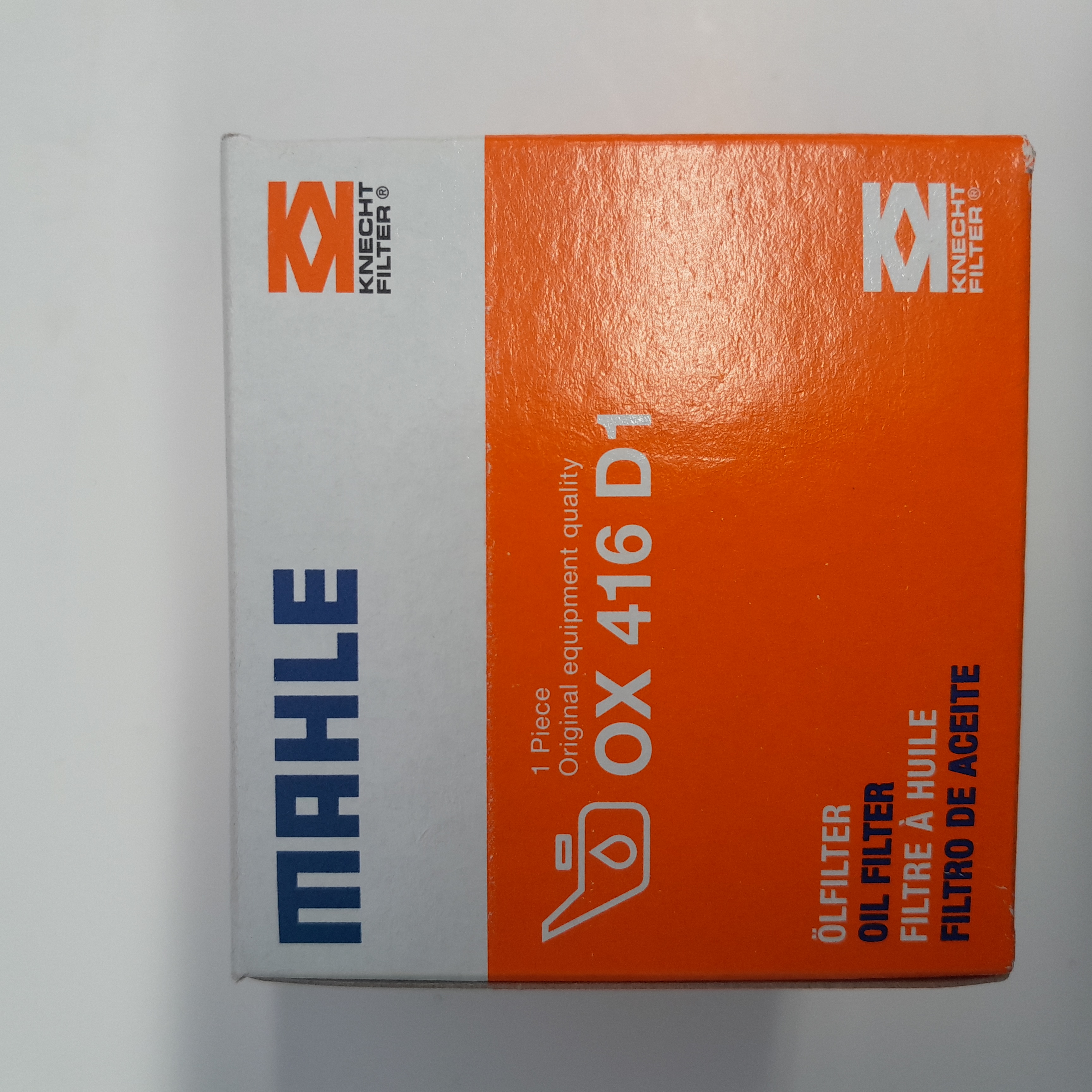 MAHLE OX 416D1 alyvos filtras