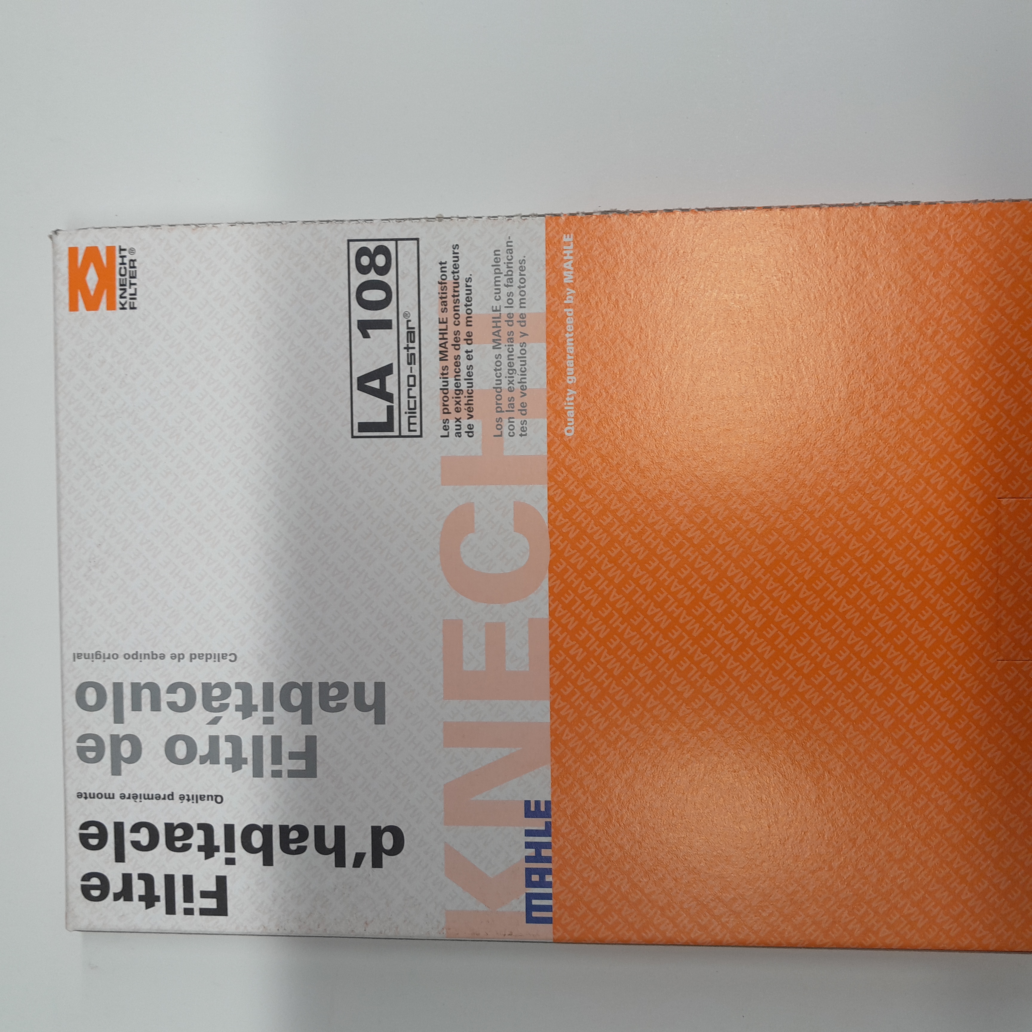 KNECHT MAHLE LA 108 salono filtras