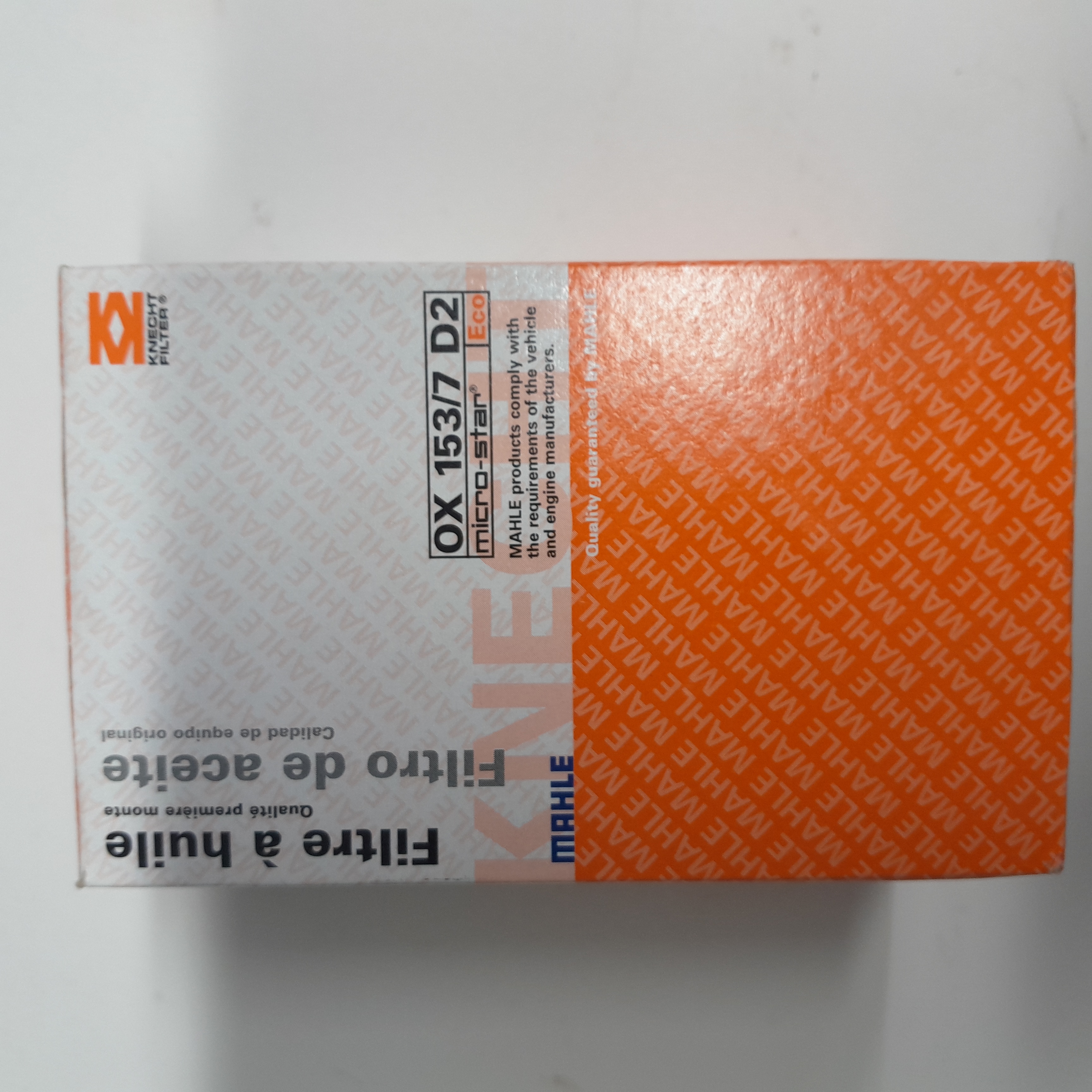 Alyvos filtras Knecht OX153/7 D2