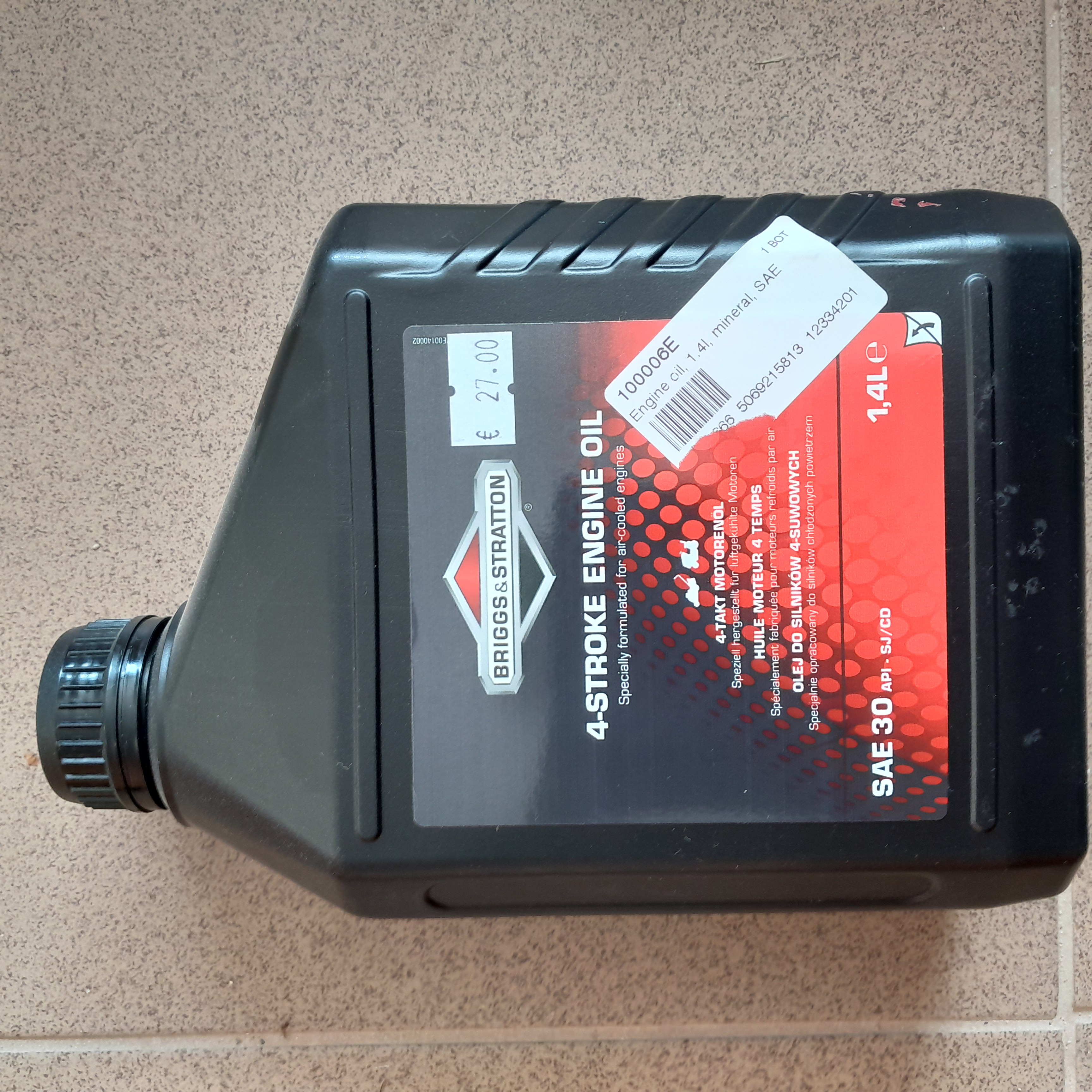 4 taktų variklio alyva  1,4 l