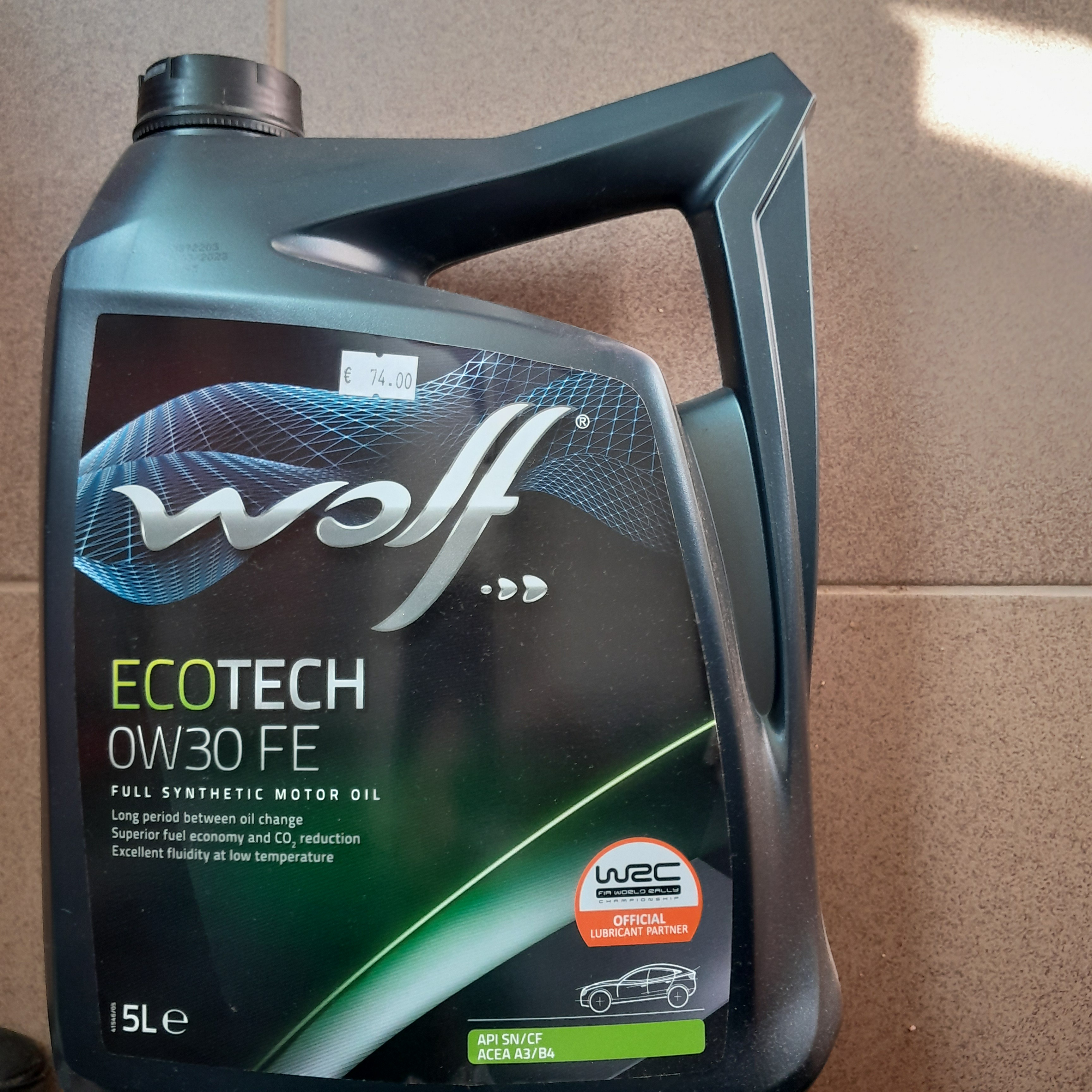Wolf Ecotech 0W-30 FE variklio alyva 5l