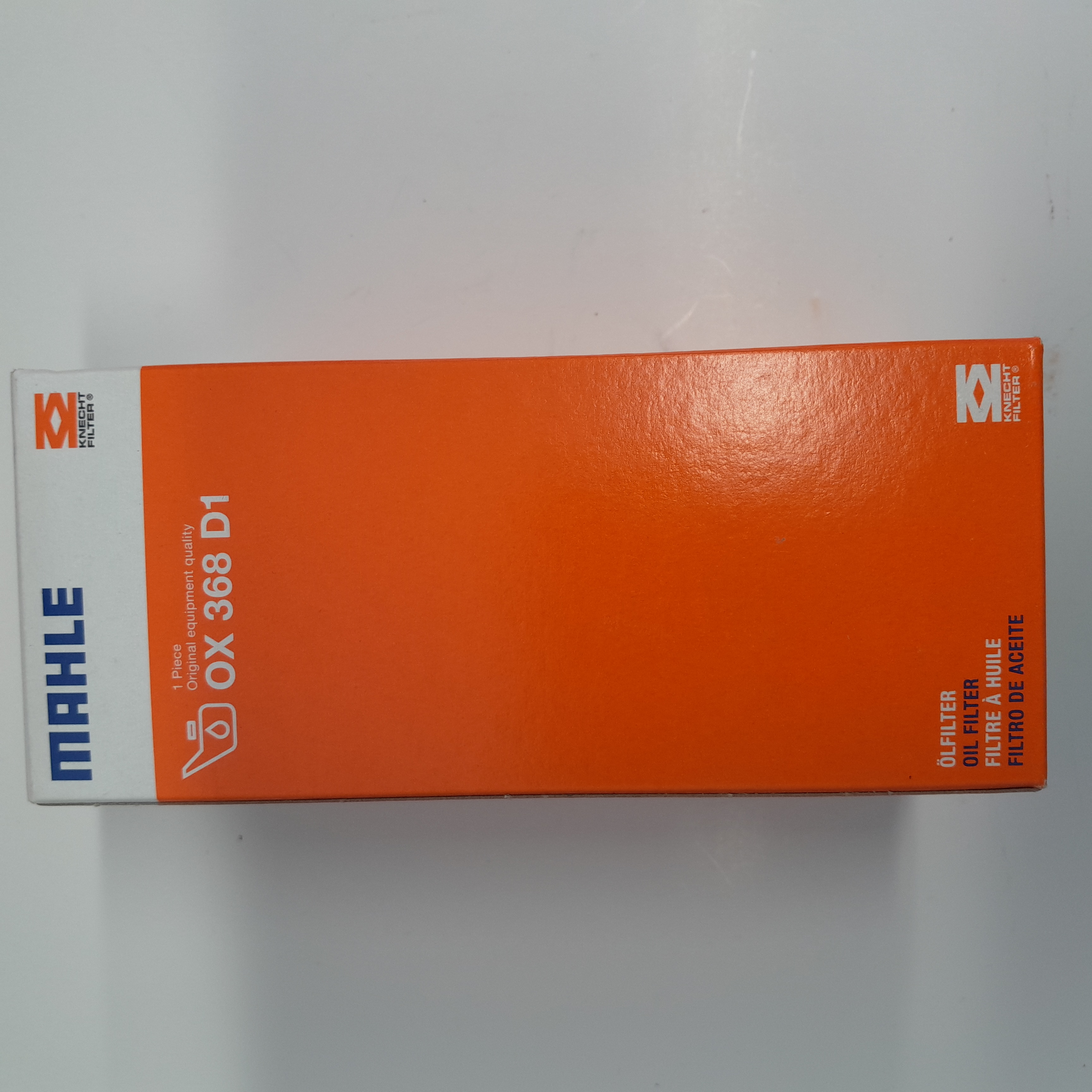 MAHLE OX 368D1 alyvos filtras