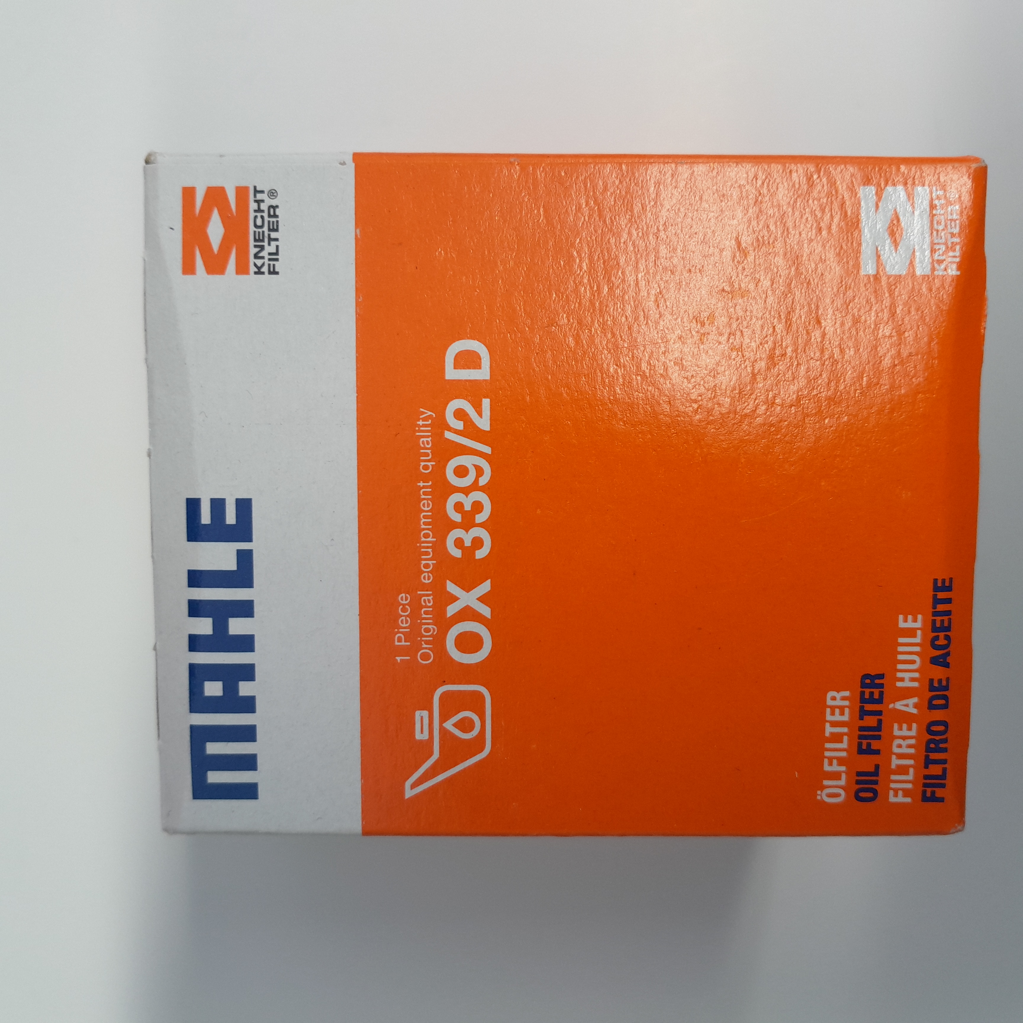 MAHLE OX 339/2 D alyvos filtras