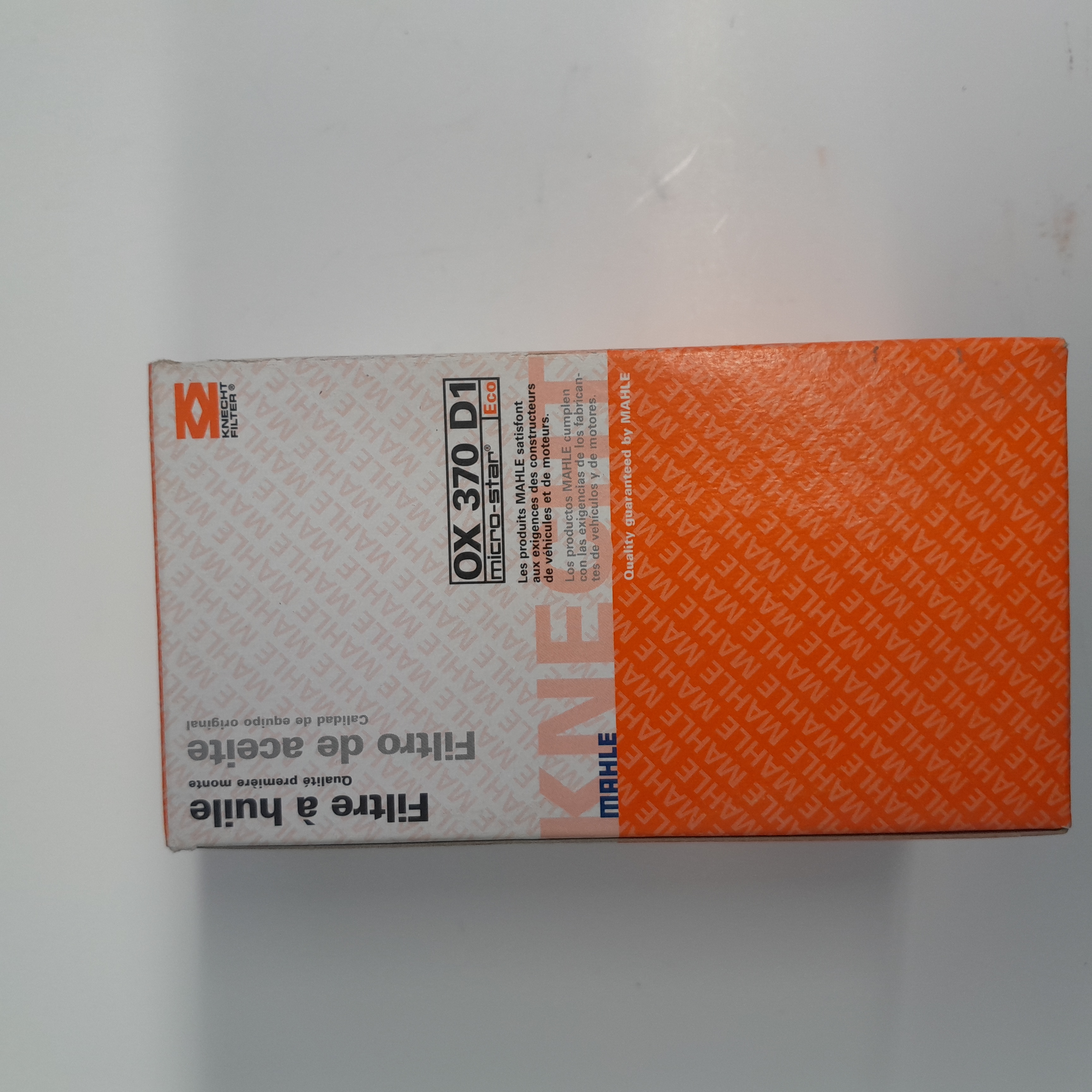 Alyvos filtras MAHLE OX 370D1