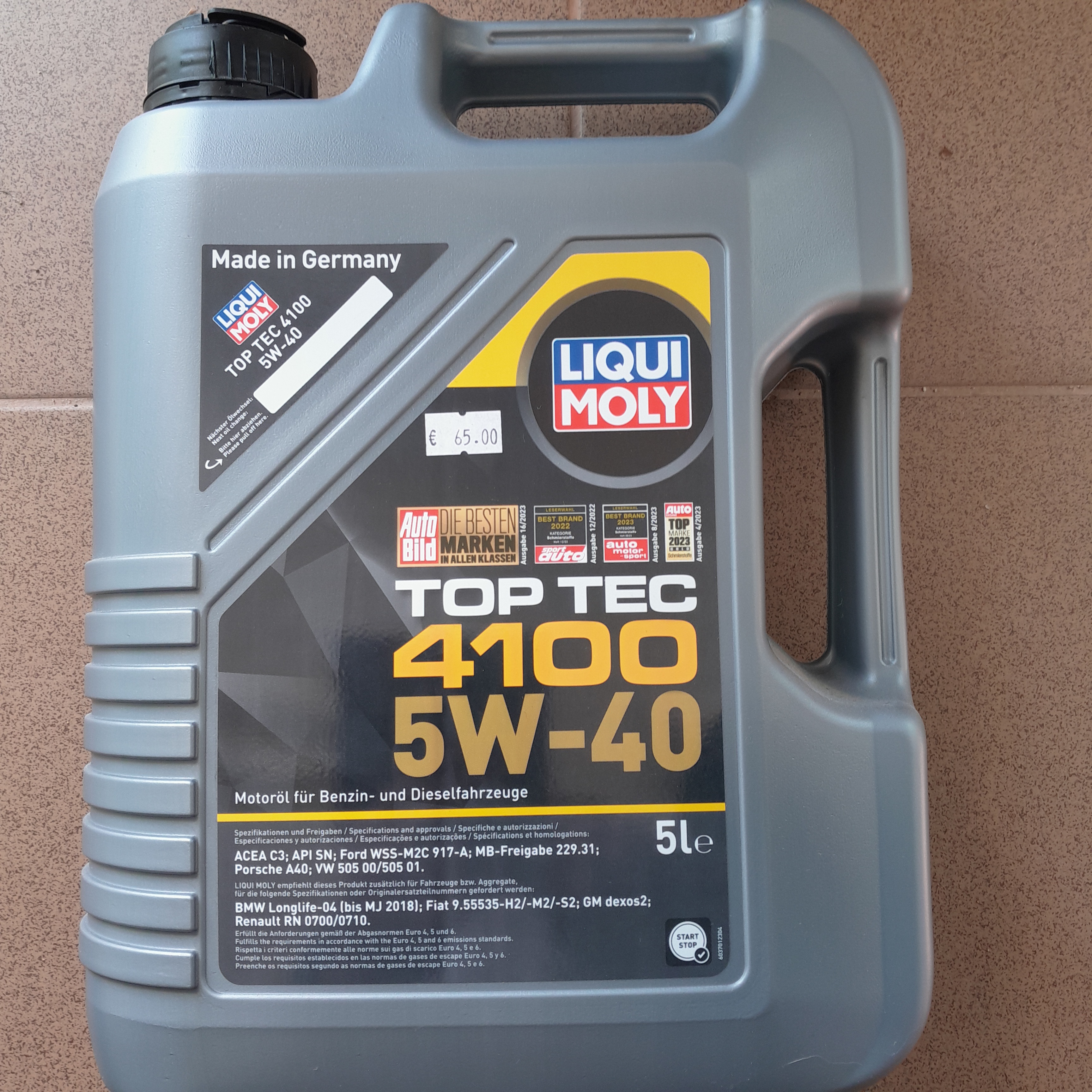 Motorinė alyva Liqui Moly 4100 5W-40, 5L