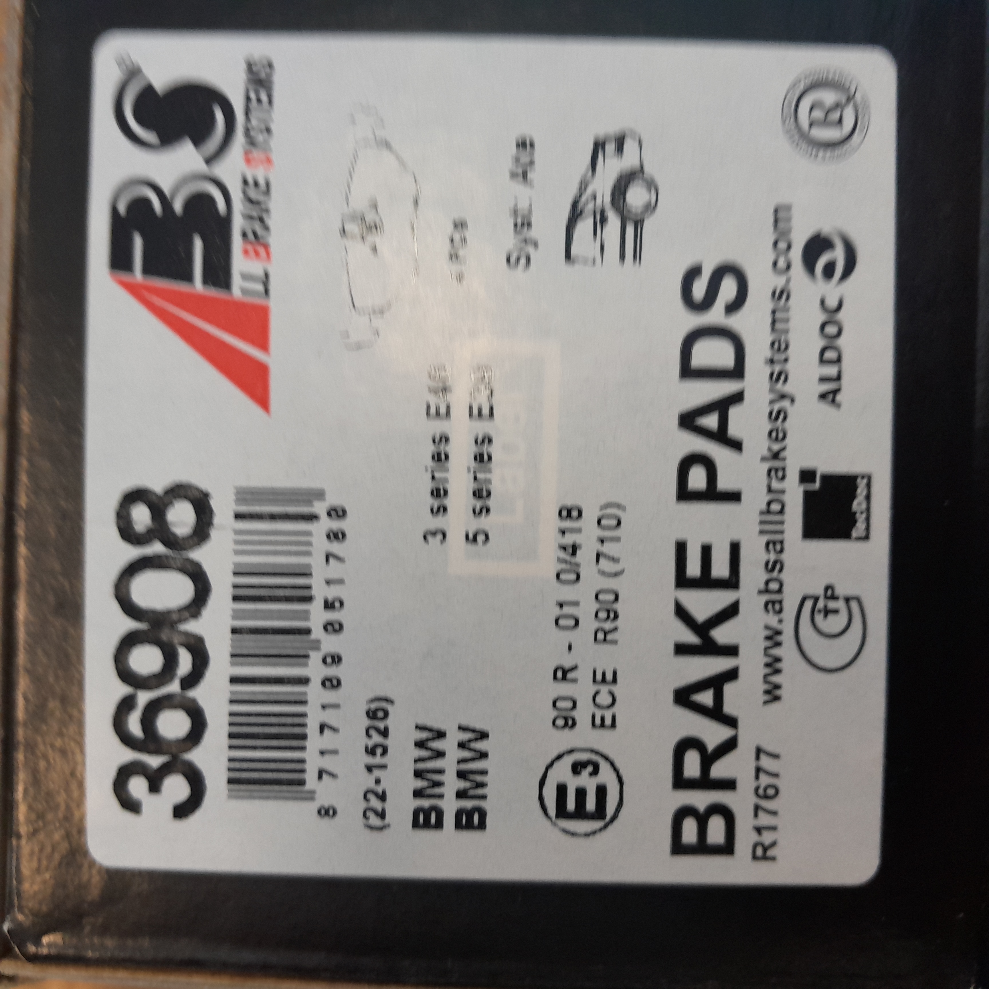  36908 ABS BMW stabdžių kaladėlės