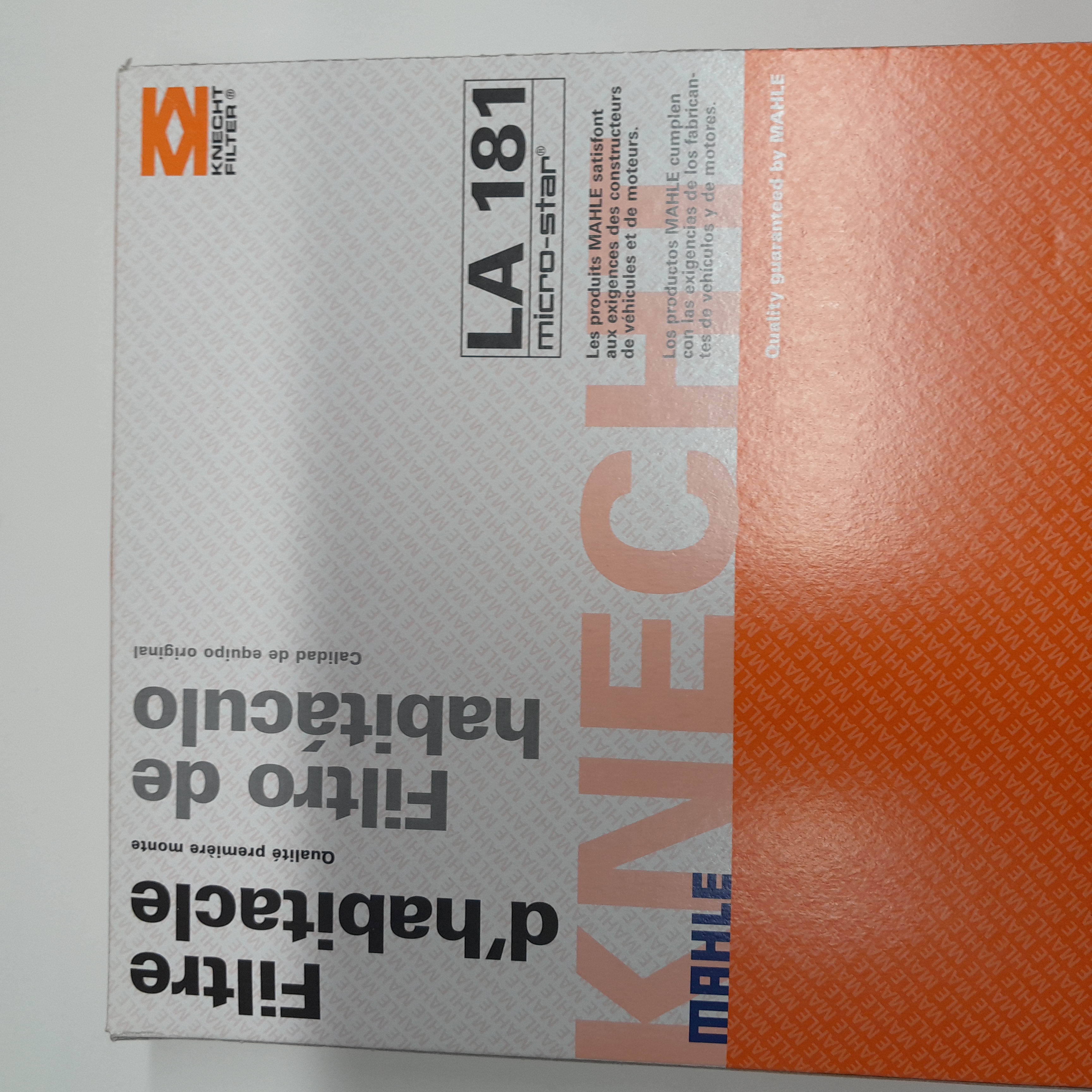 KNECHT LA181 salono filtras