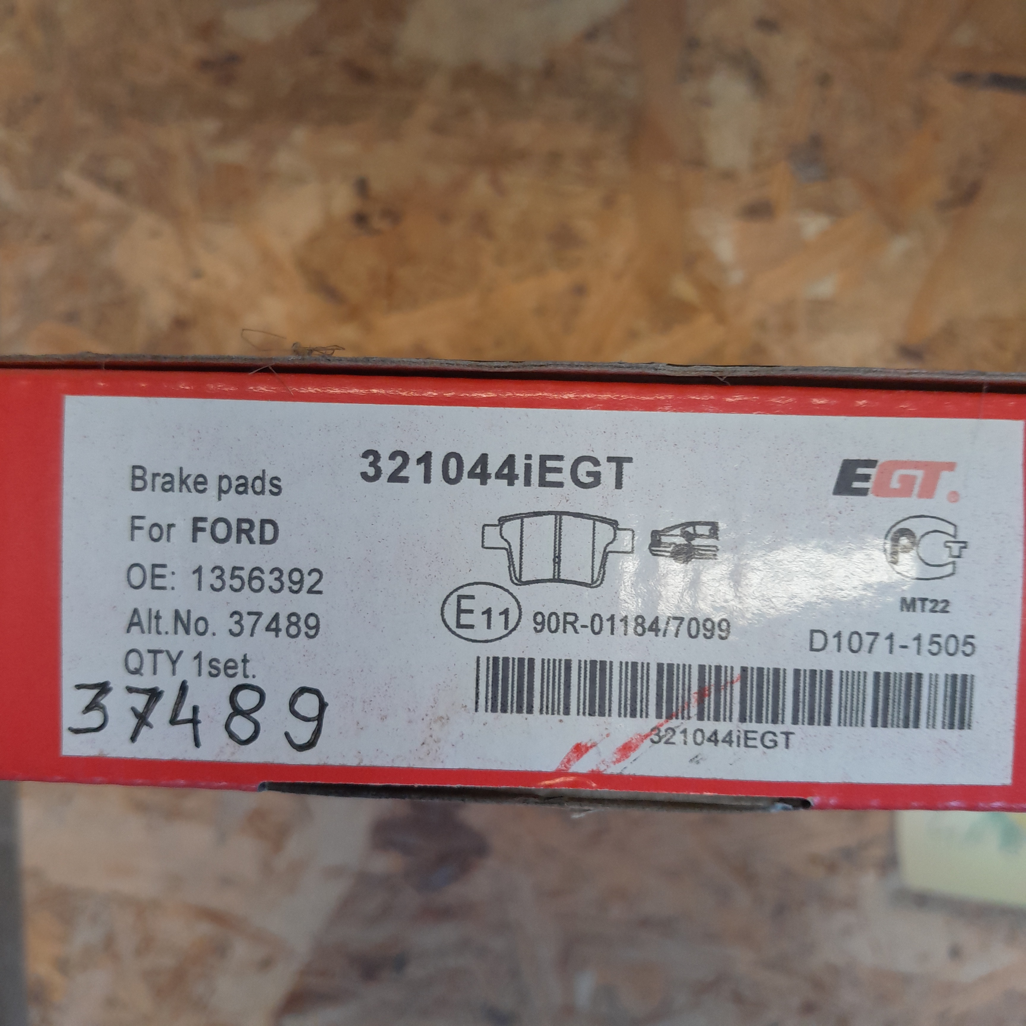 321044iEGT stabdžių kaladėlės 