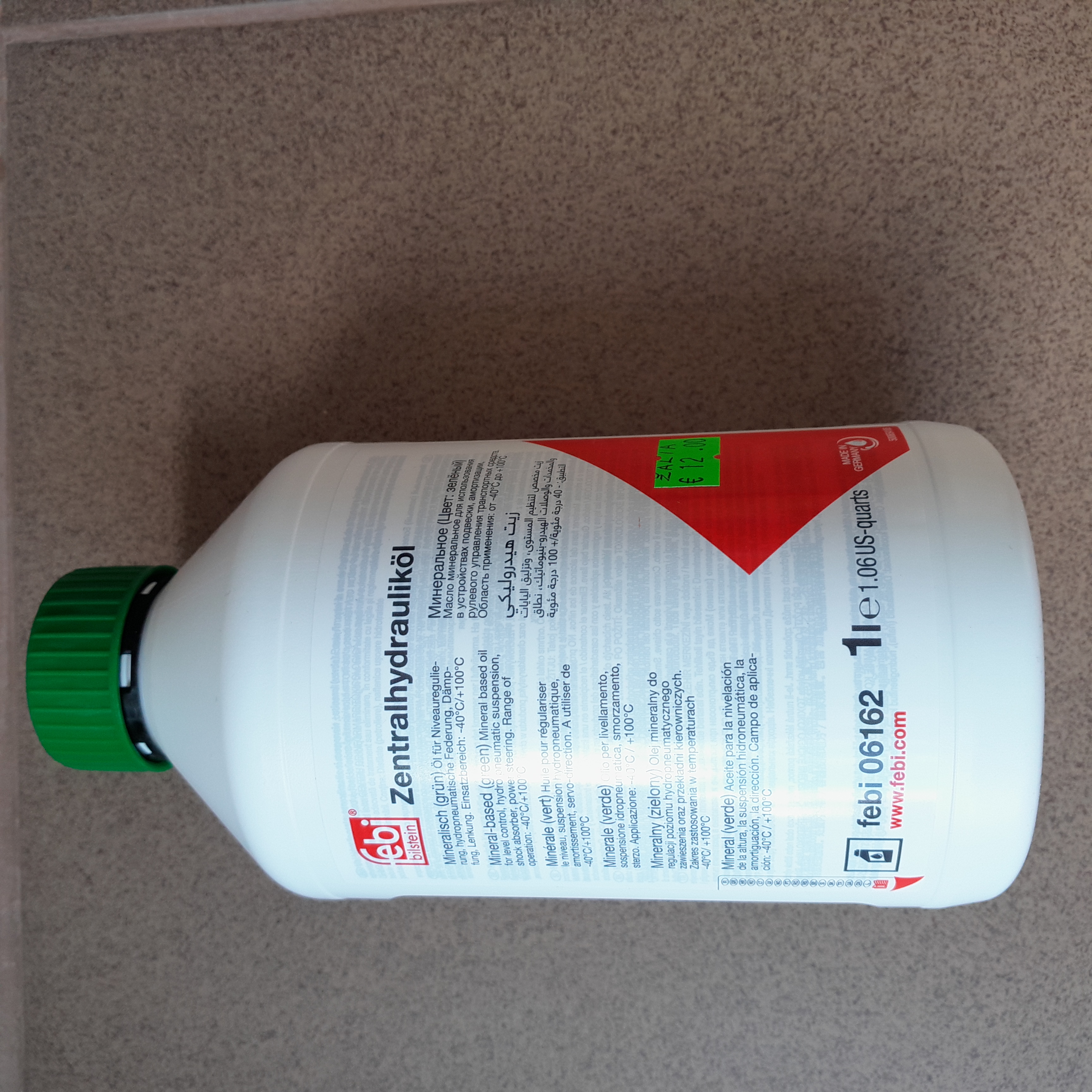 Hidraulinis tepalas 1L Febi 06162 spalva žalia