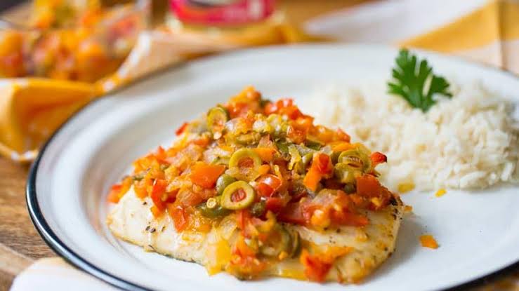 Filete de pescado a la veracruzana
