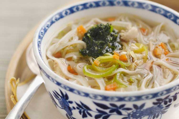 Fideos chinos con verduras