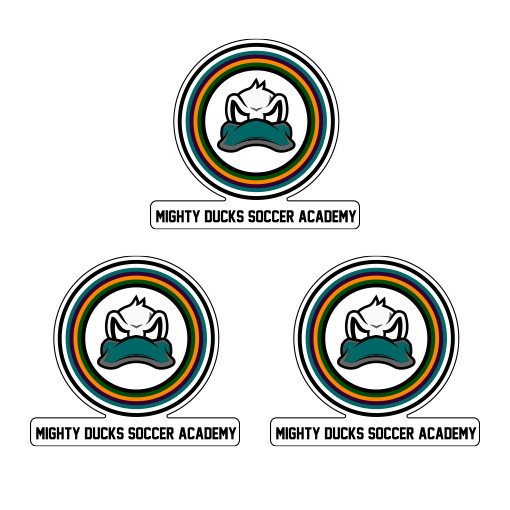 Mighty Ducks Soccer Academy Decals - 3 Pack