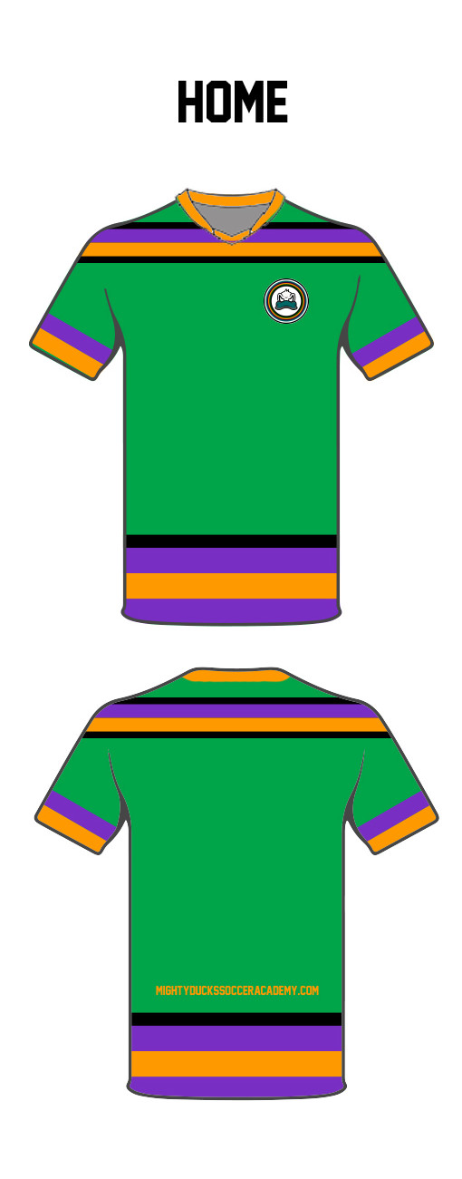 Mighty Ducks Soccer Academy Home Jersey - GREEN