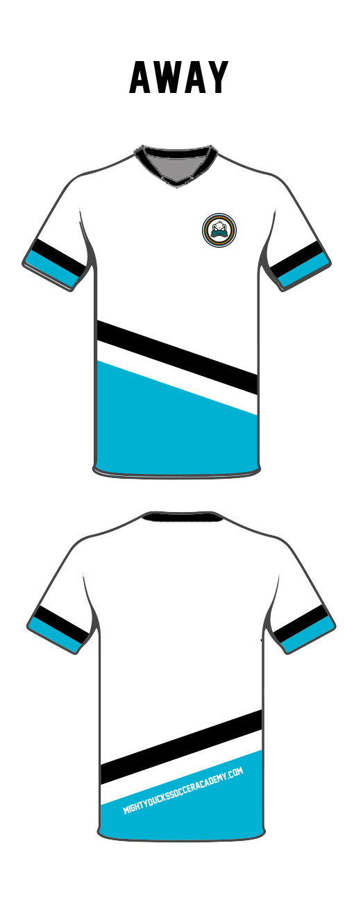 Mighty Ducks Soccer Academy Away Jersey - WHITE