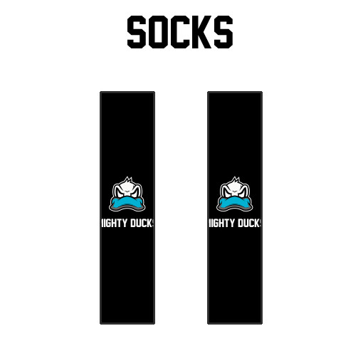 Mighty Ducks Soccer Academy Socks - BLACK