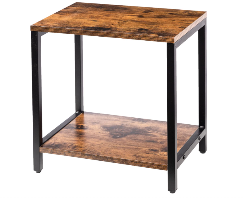 Small side table Wooden stainless steel side table