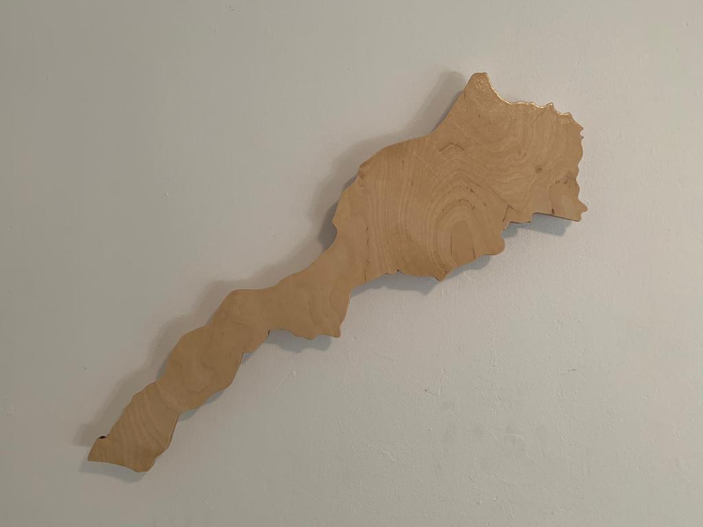 Marokko met een lichte/donker kleur hout (Groot).