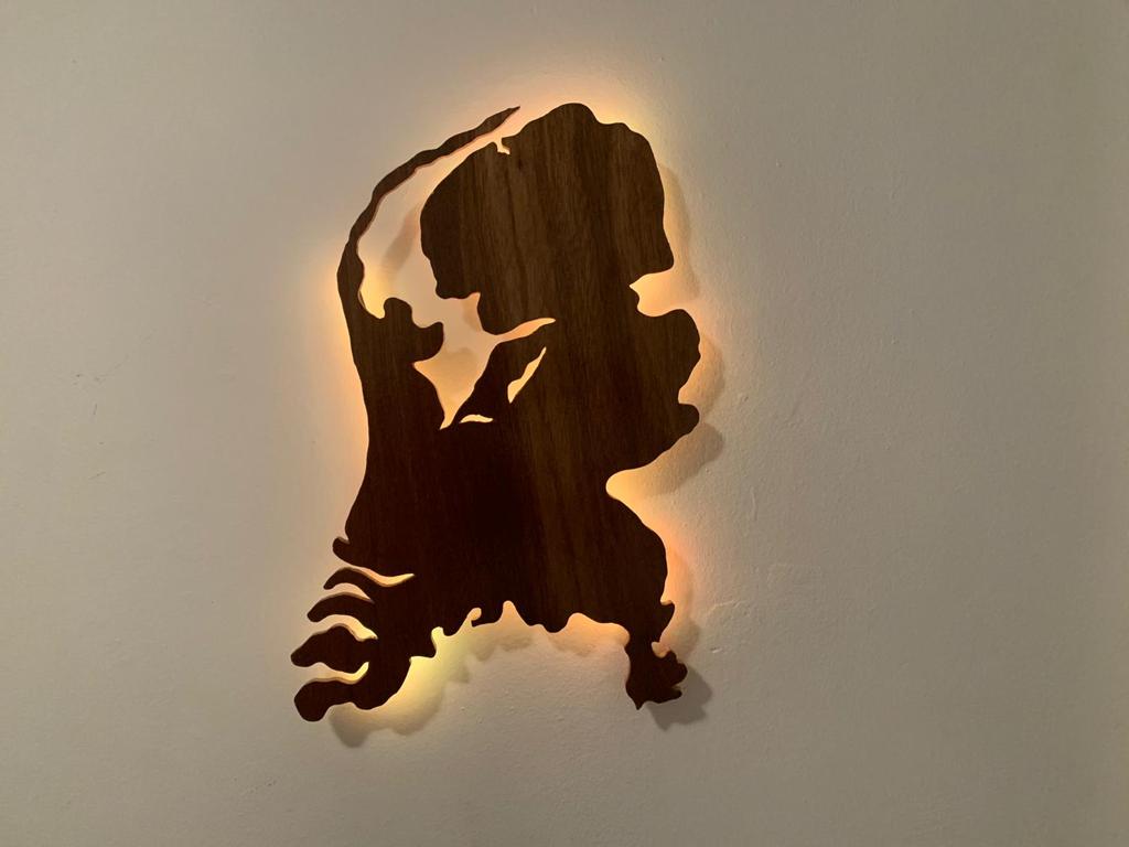 Nederland met een lichte/donker kleur hout (Groot).
