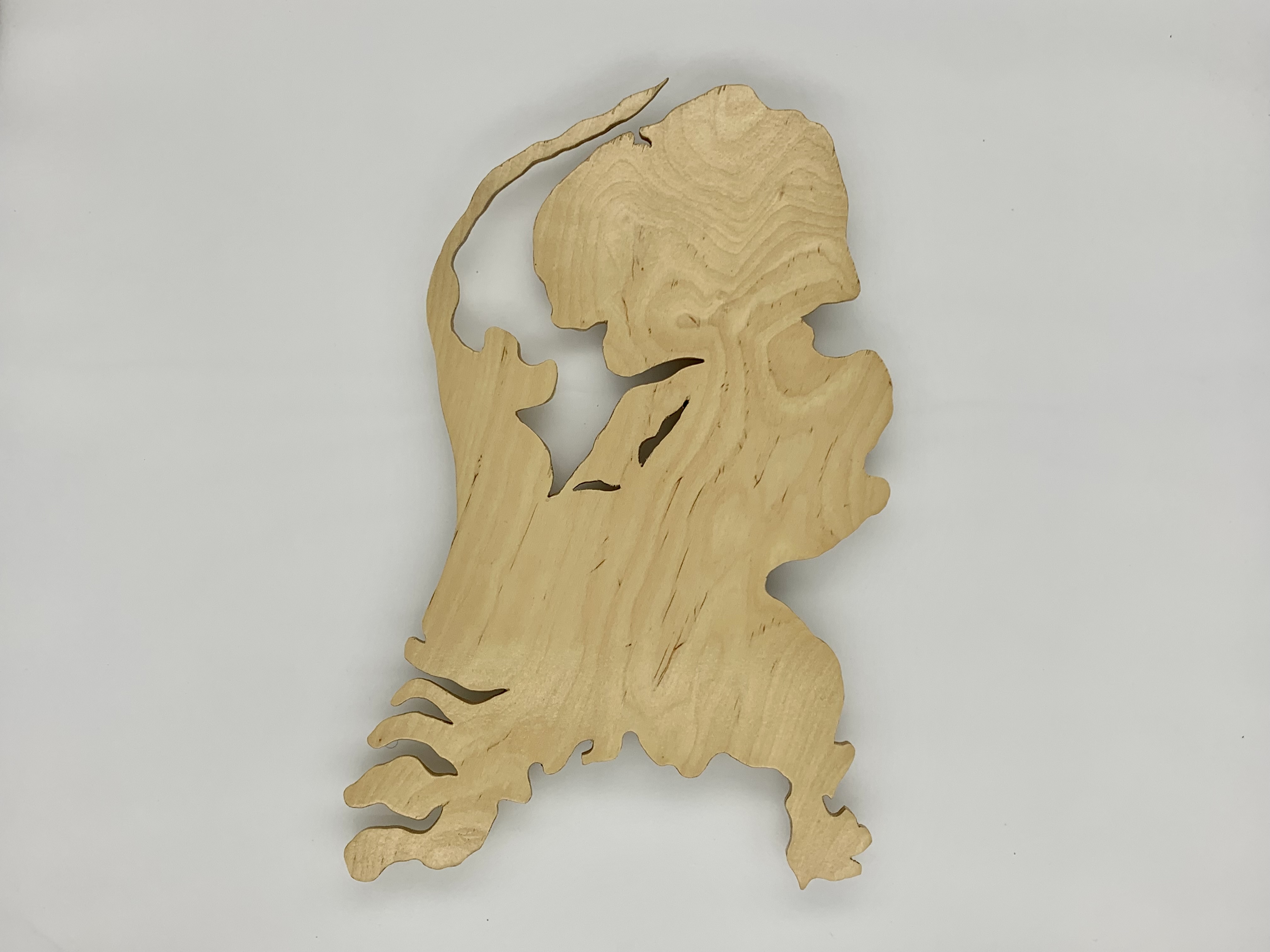 Nederland met een lichte/donker kleur hout (Klein).