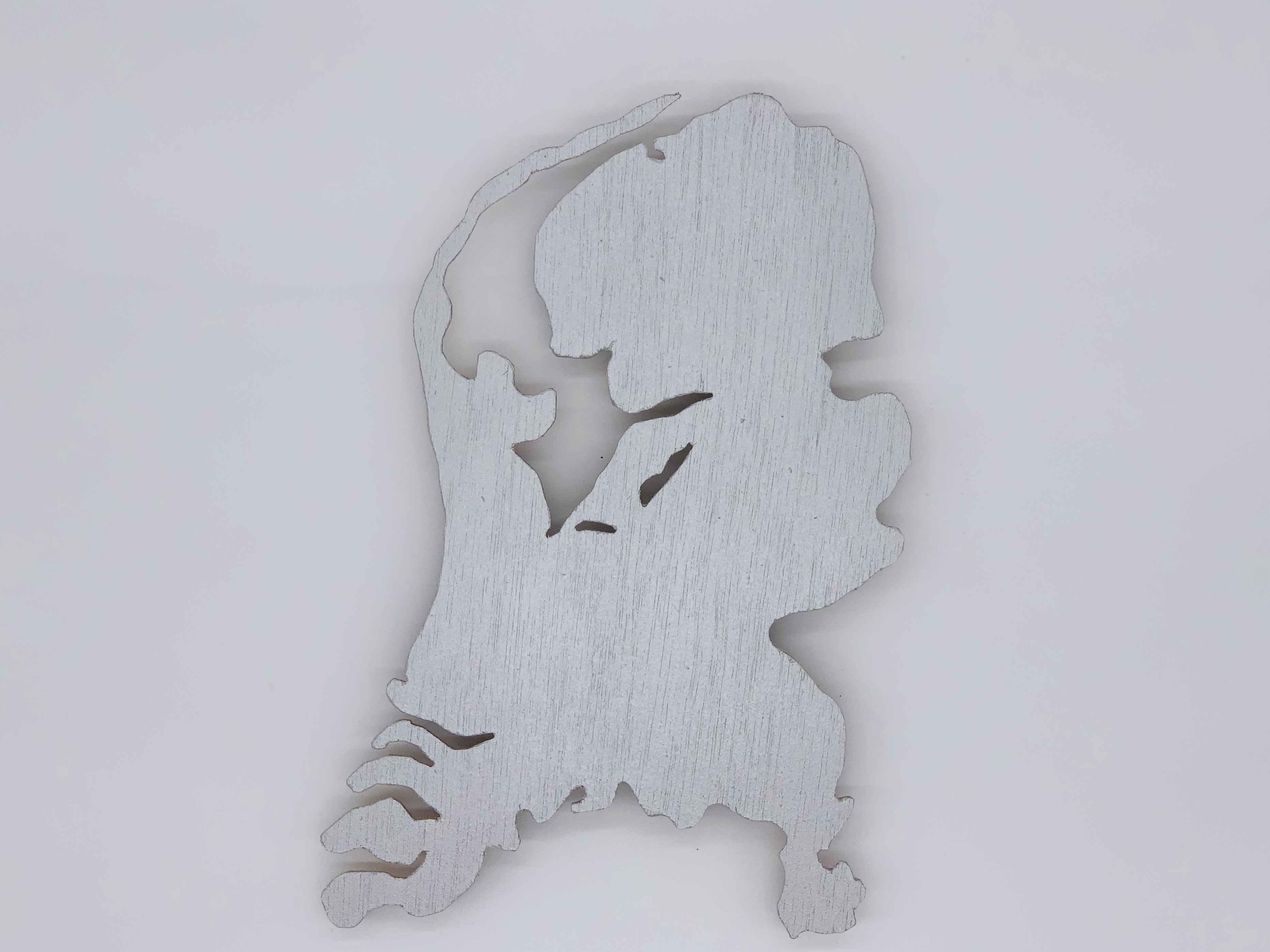 Nederland met een kleur naar keuze uit de opties (Klein).