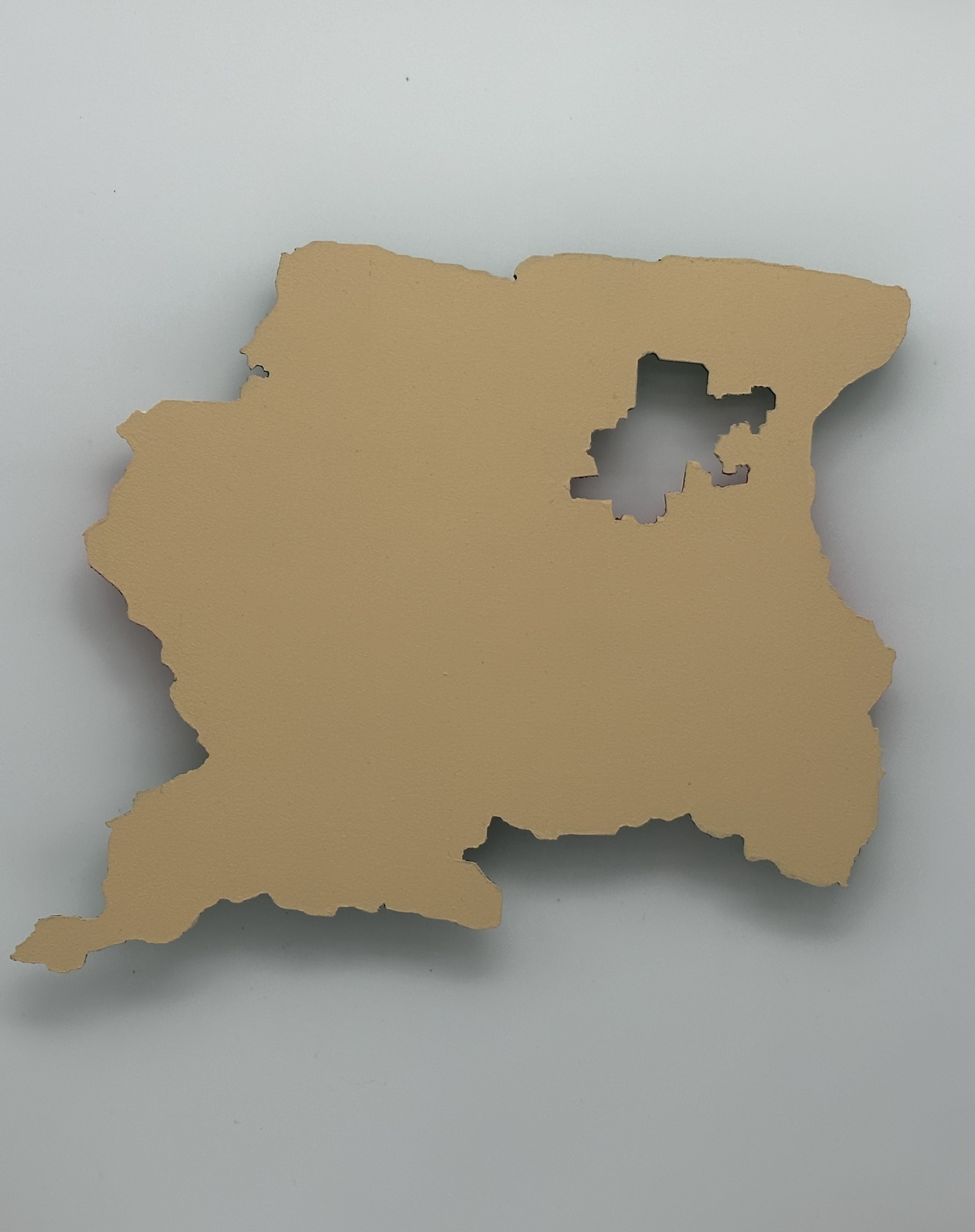 Suriname met een kleur naar keuze uit de opties