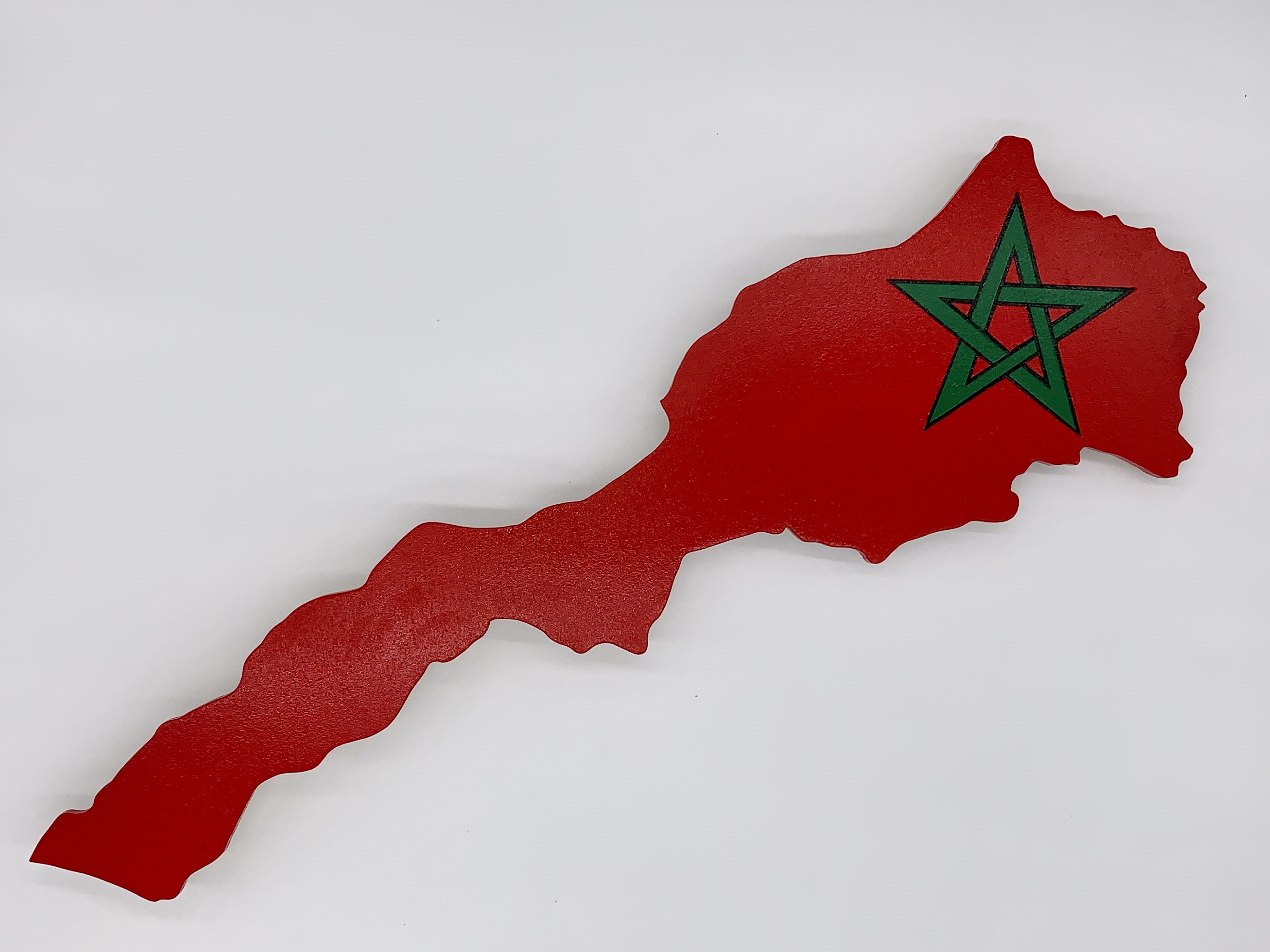 Marokko met een jasje van de vlag (Klein).