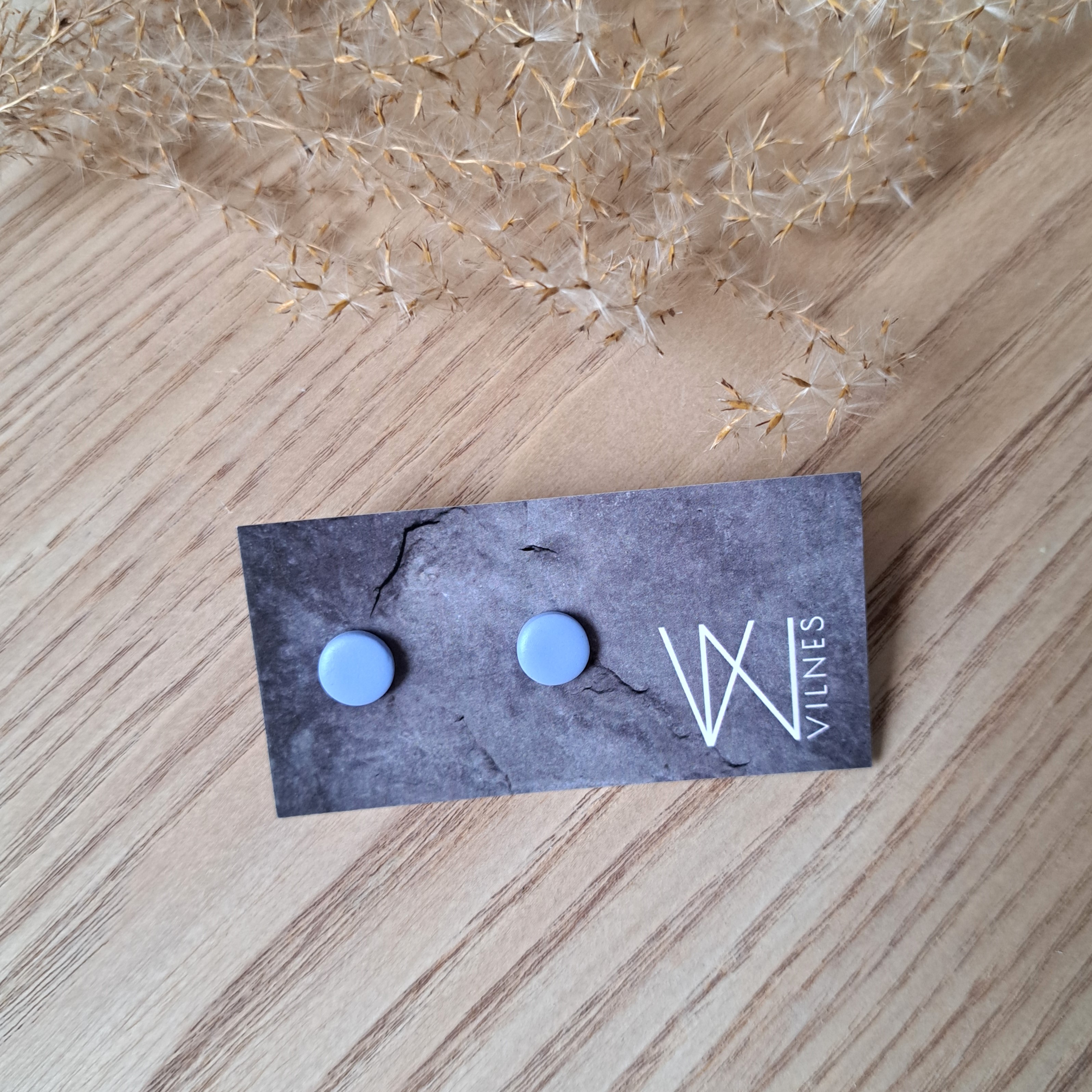 Mini auskarai - lygus paviršius