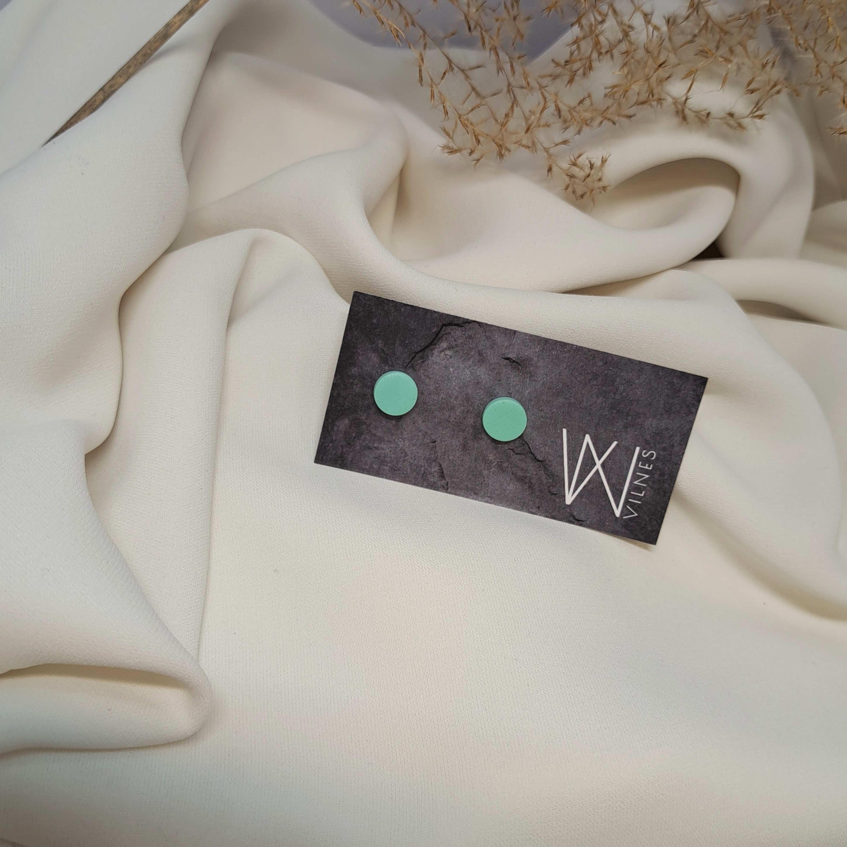 Mini auskarai - lygus paviršius