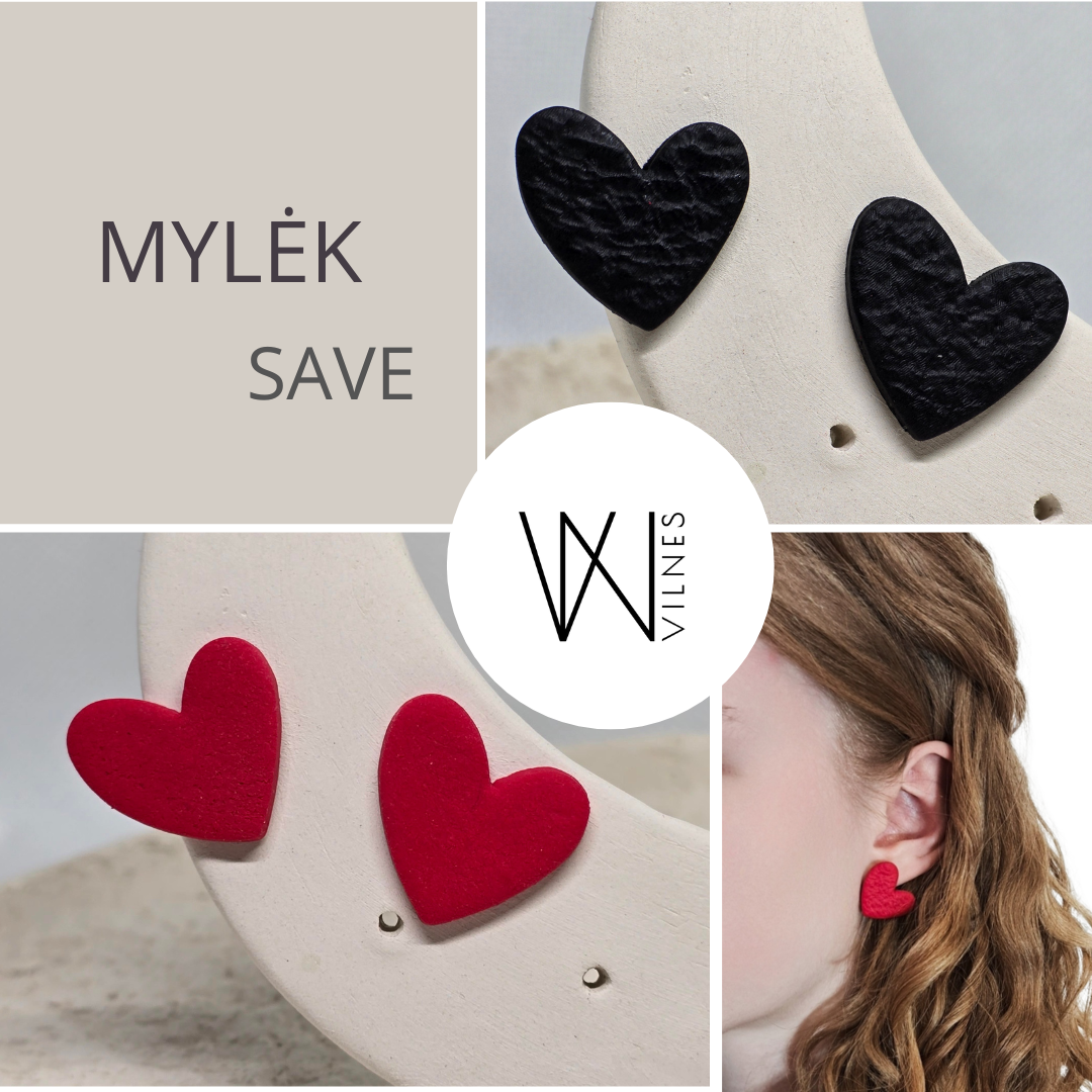 Didelė širdis JUODA