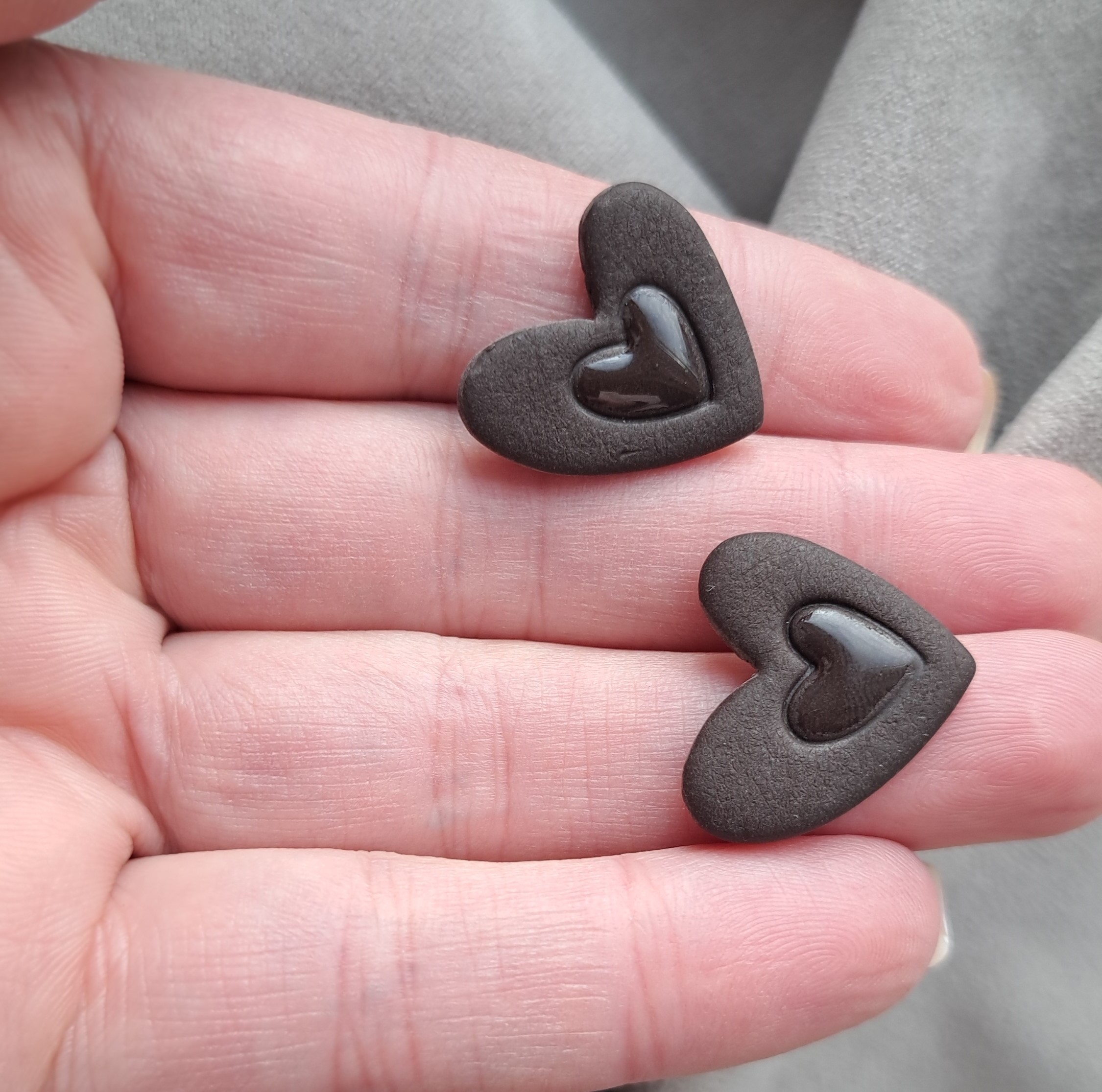 Didelė širdis ruda su širdele