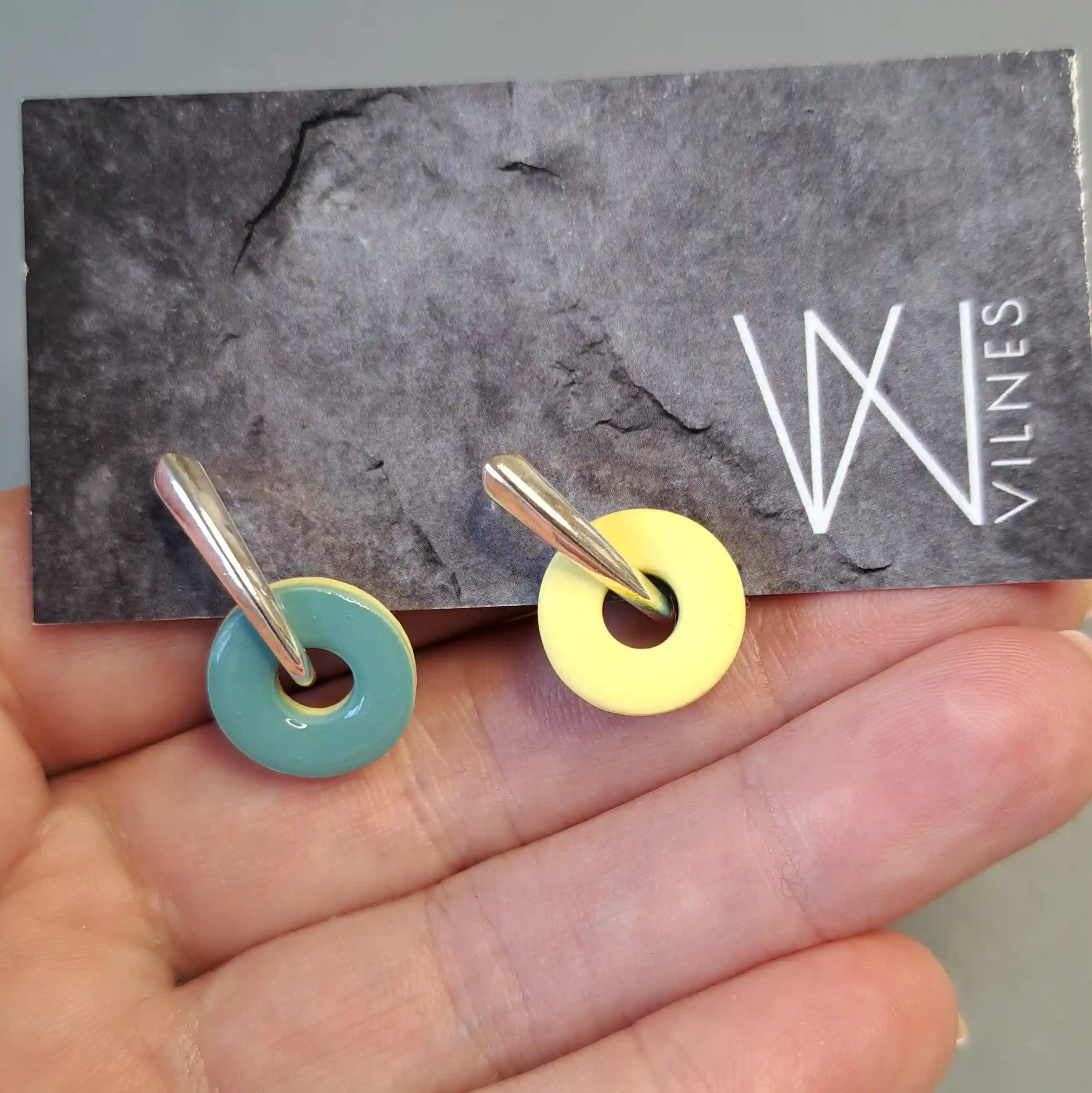 Vasaros auskarai saulė - vanduo 