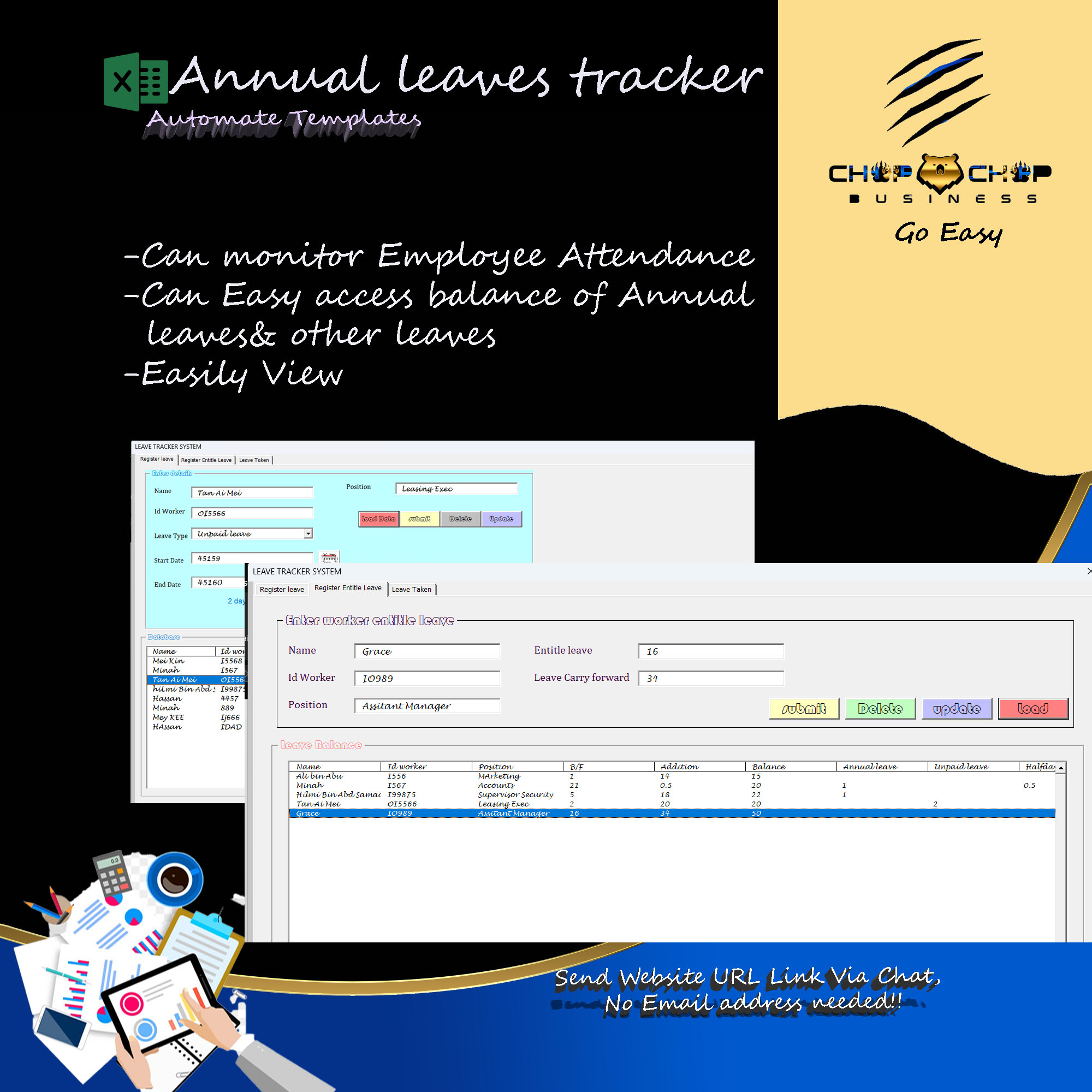 Annual leave tracker