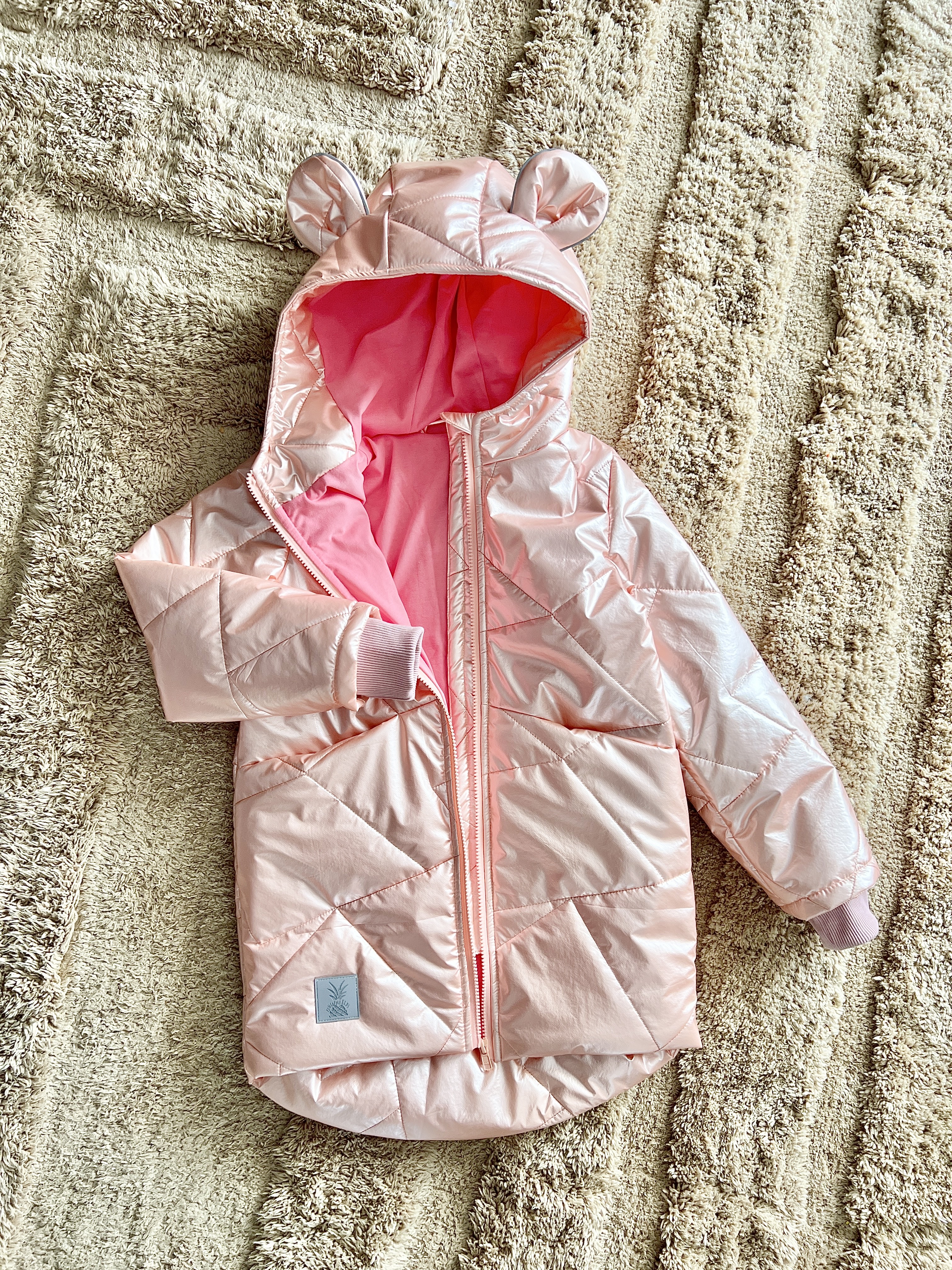 Persikinė pink Peliuko striukė