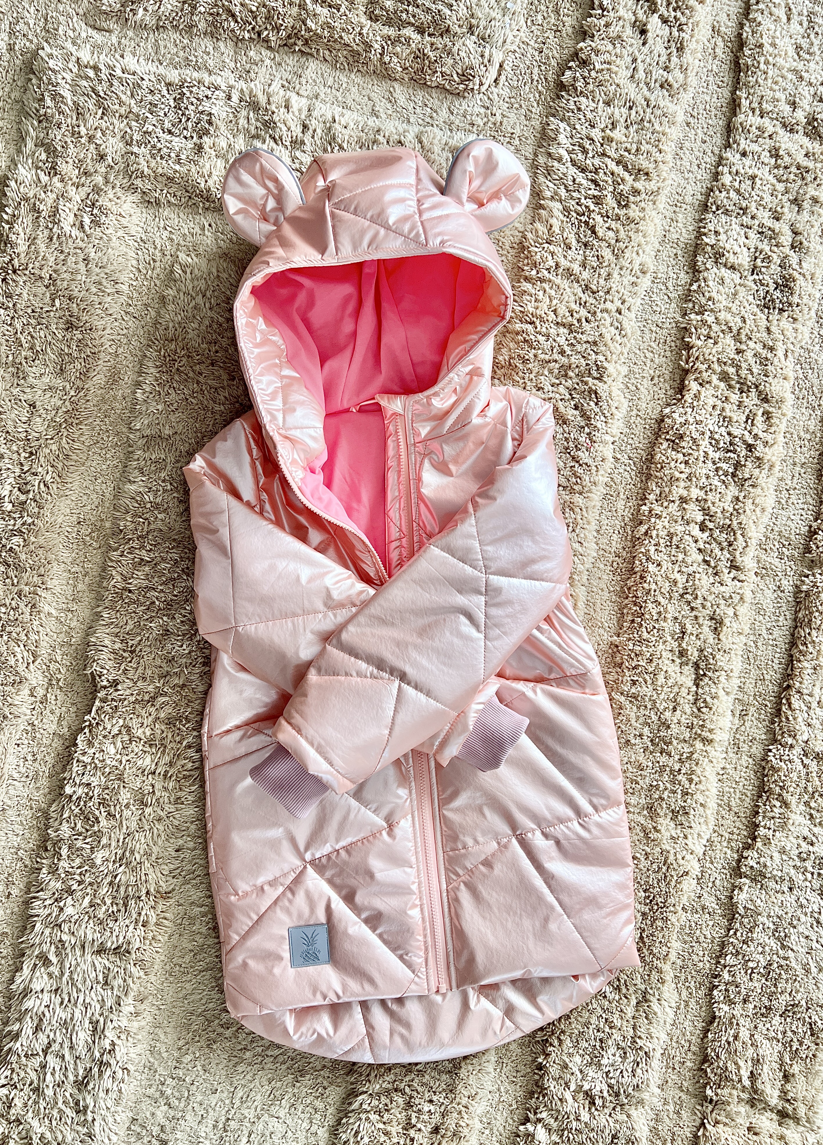 Persikinė pink Peliuko striukė