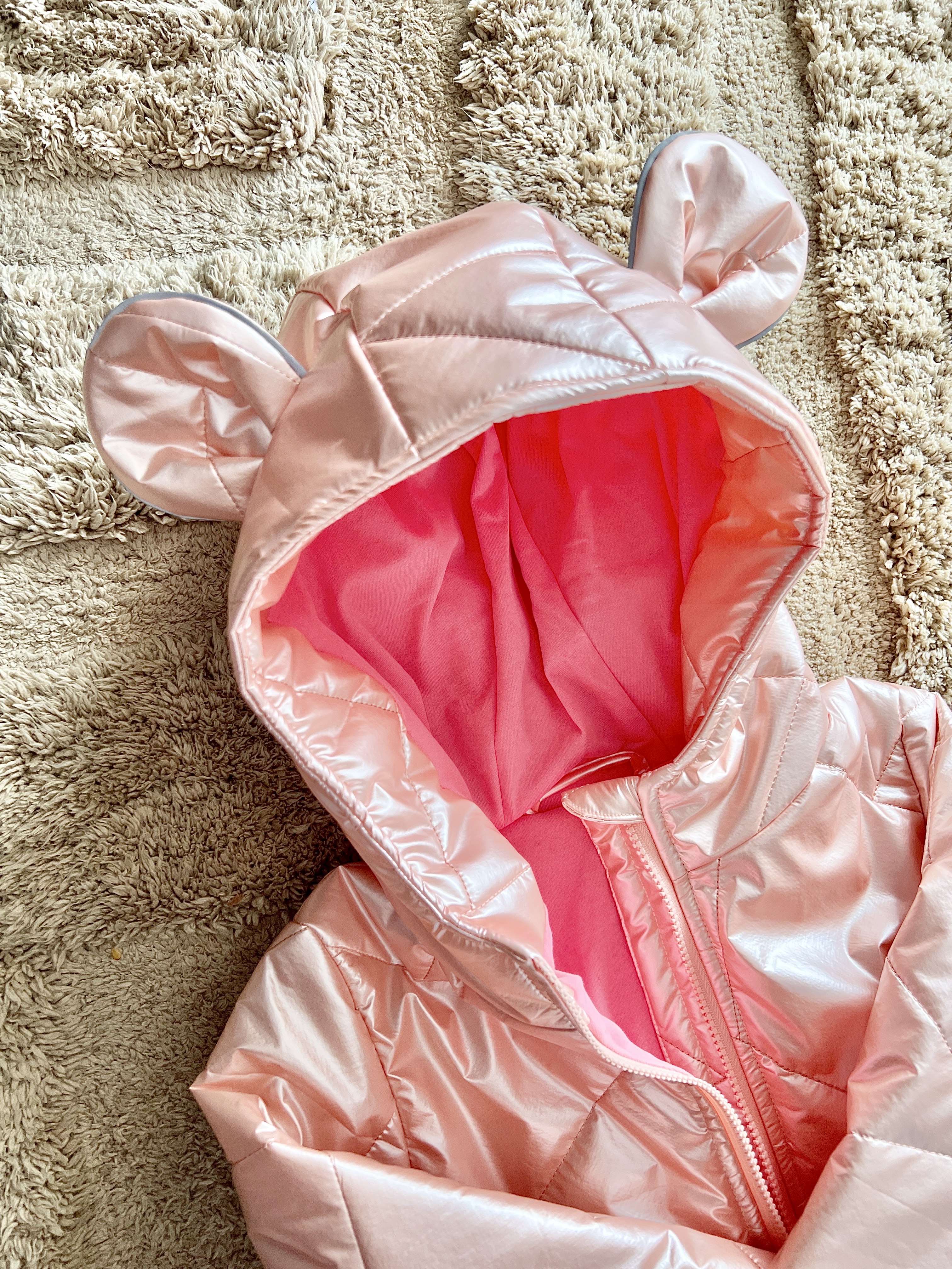 Persikinė pink Peliuko striukė