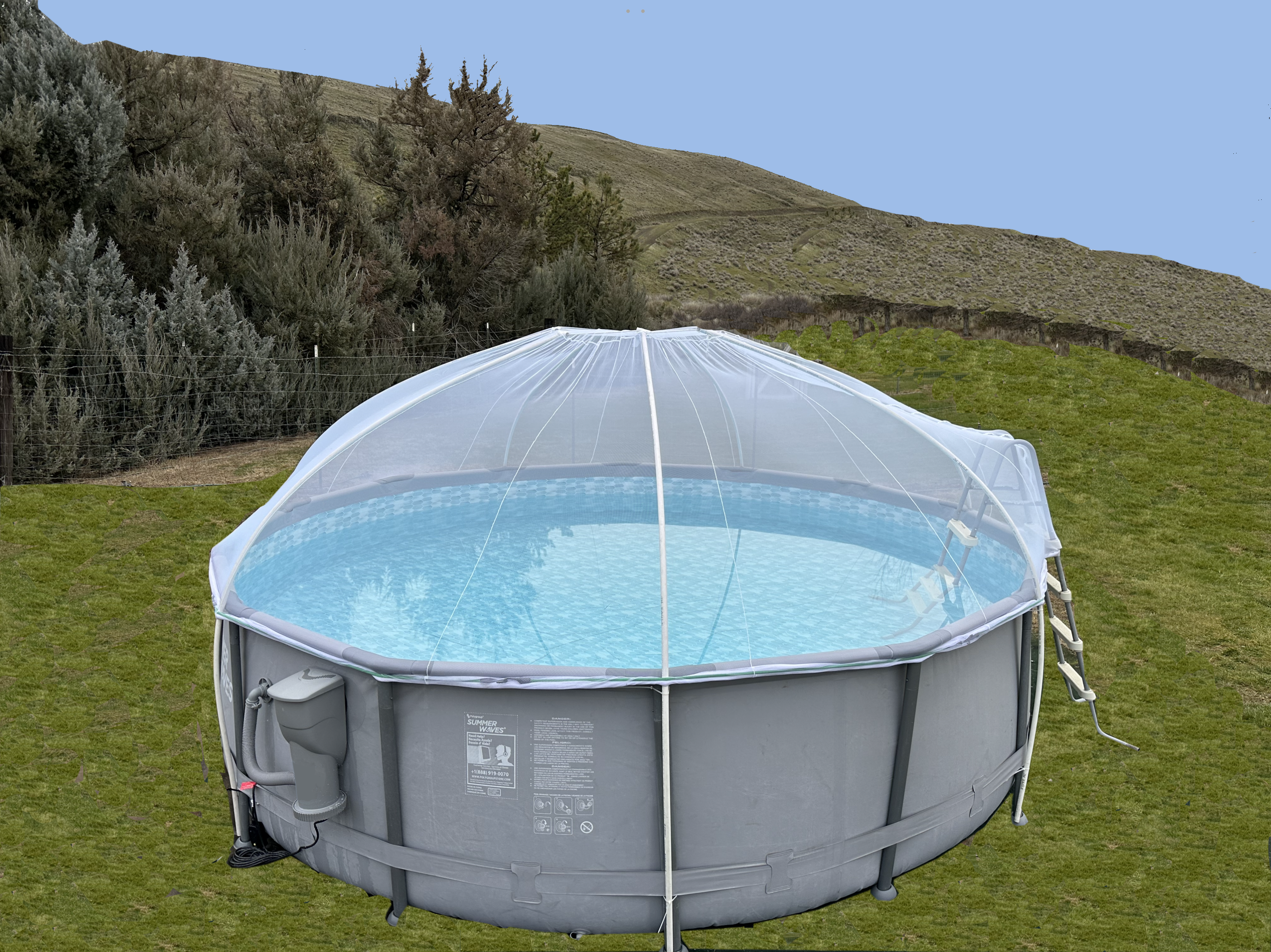 Screen Kit for 14' & 15' Diameter Pools - BUY AT AMAZON BELOW