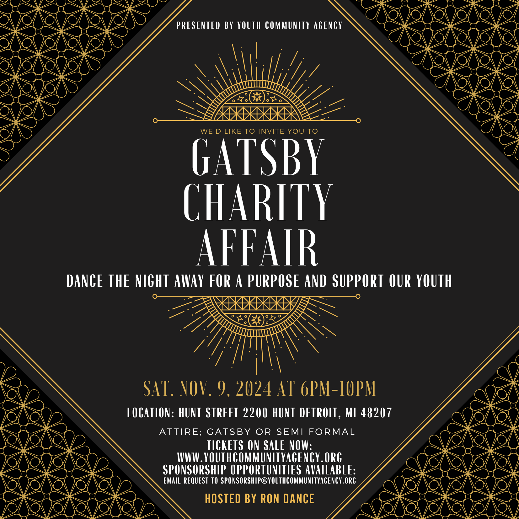 Gatsby's Charity Affair: 2024 Dance the Night Away for a Purpose, For Teen Moms and Families Sponsorships + Donations