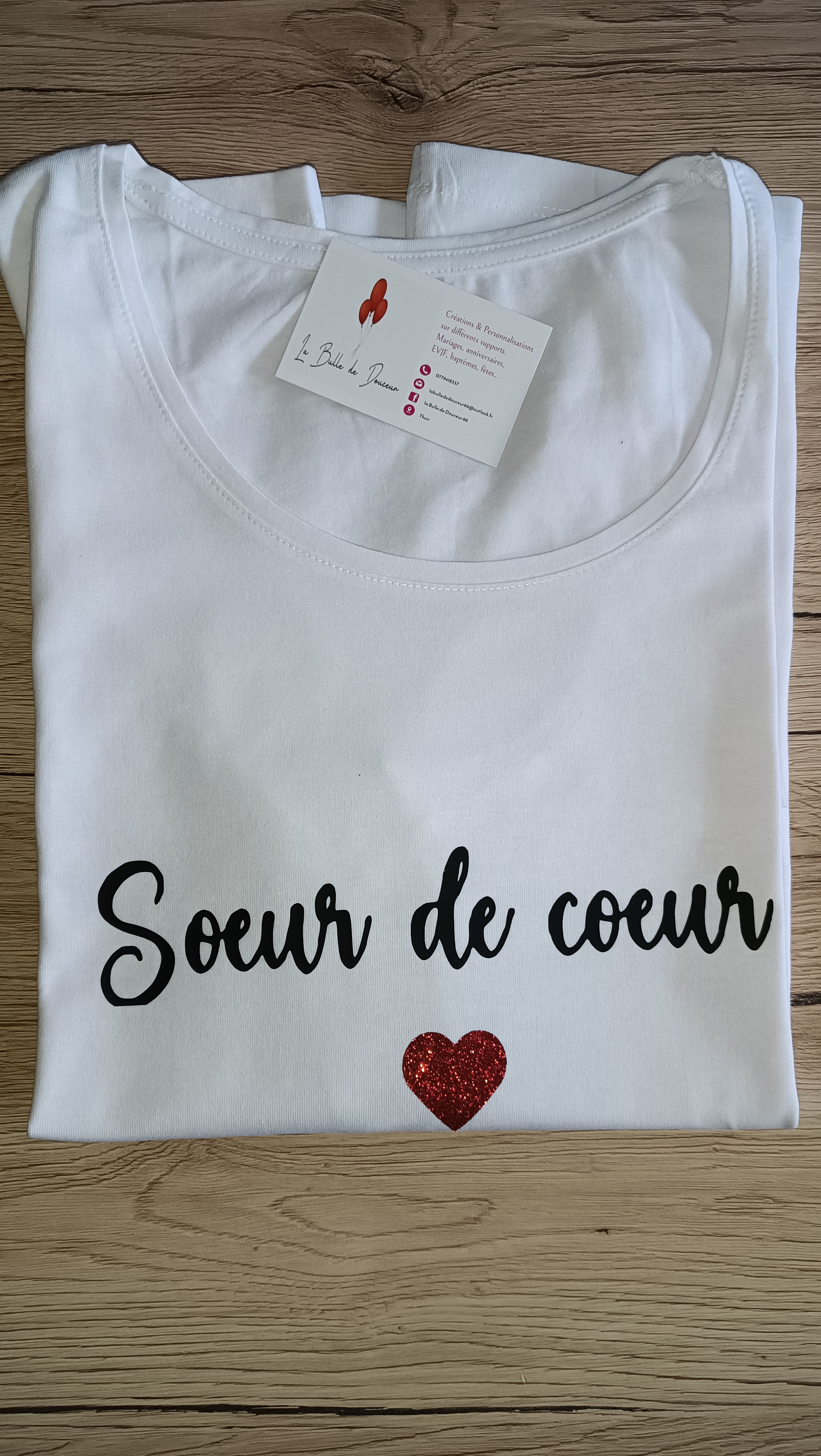Tee-shirt personnalisé ( 2 à 3 mots)