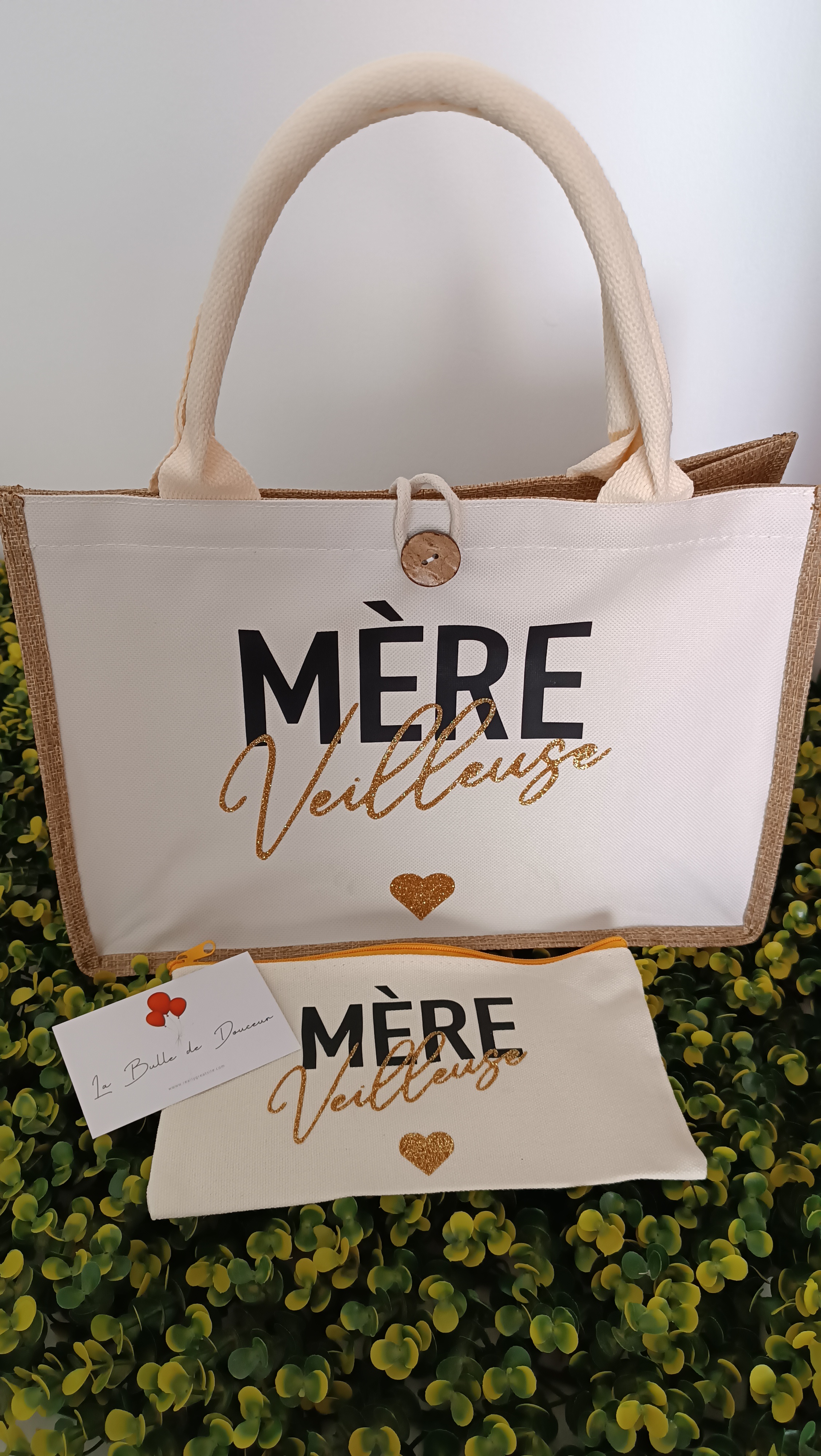 sac et pochette "Mère veilleuse"