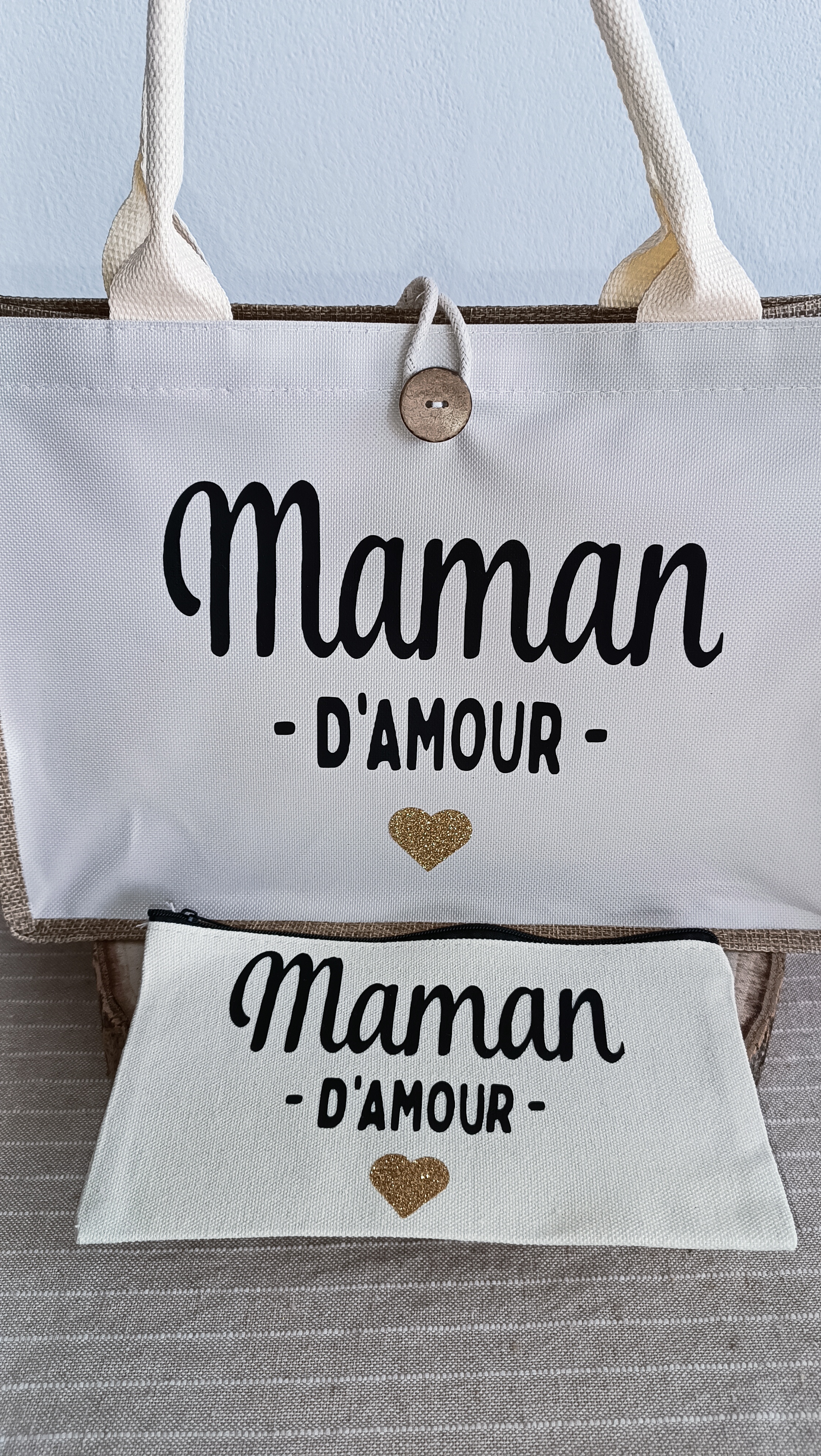 Sac et pochette "Maman d'amour"