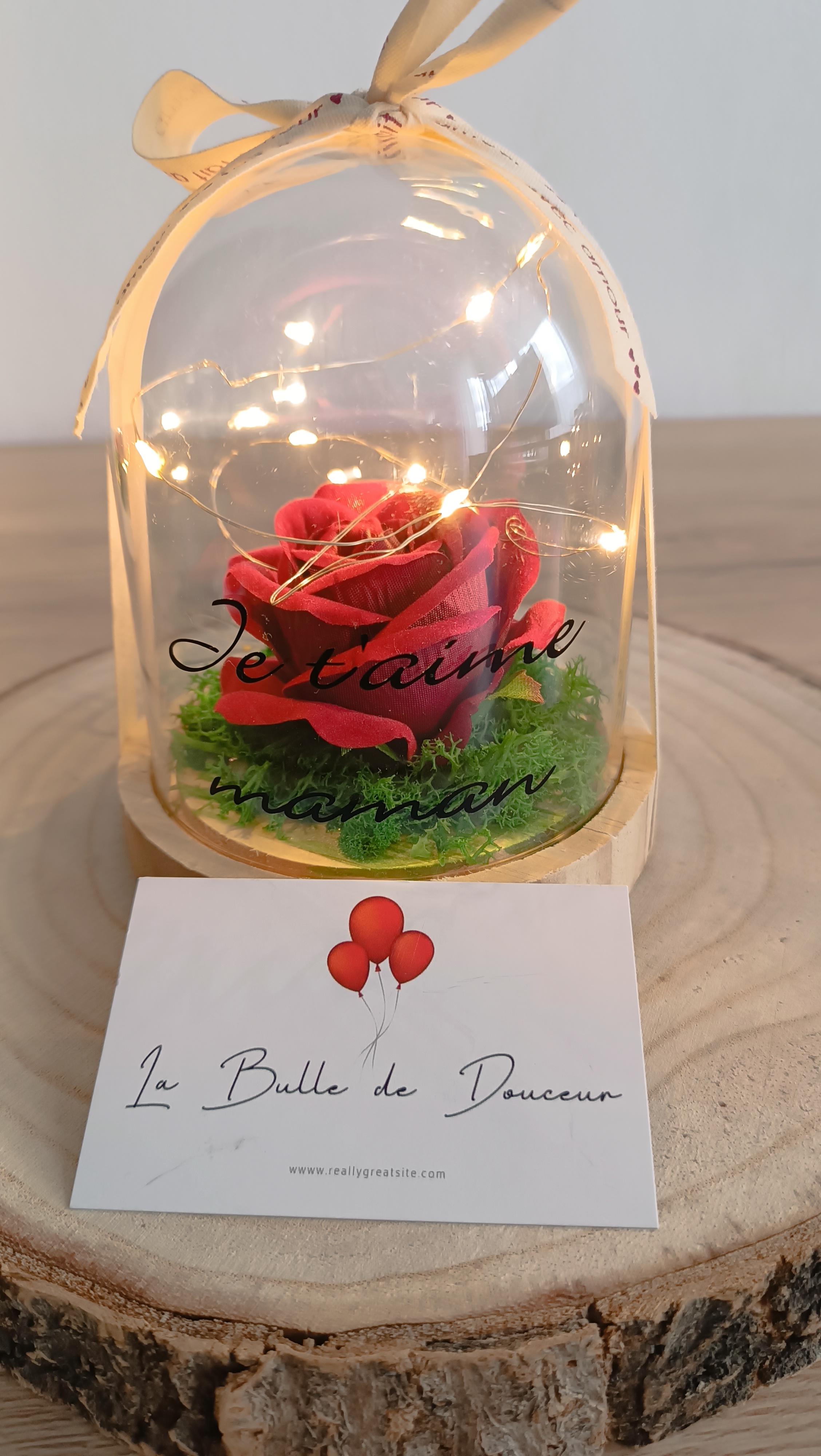 Dôme lumineux je t'aime maman