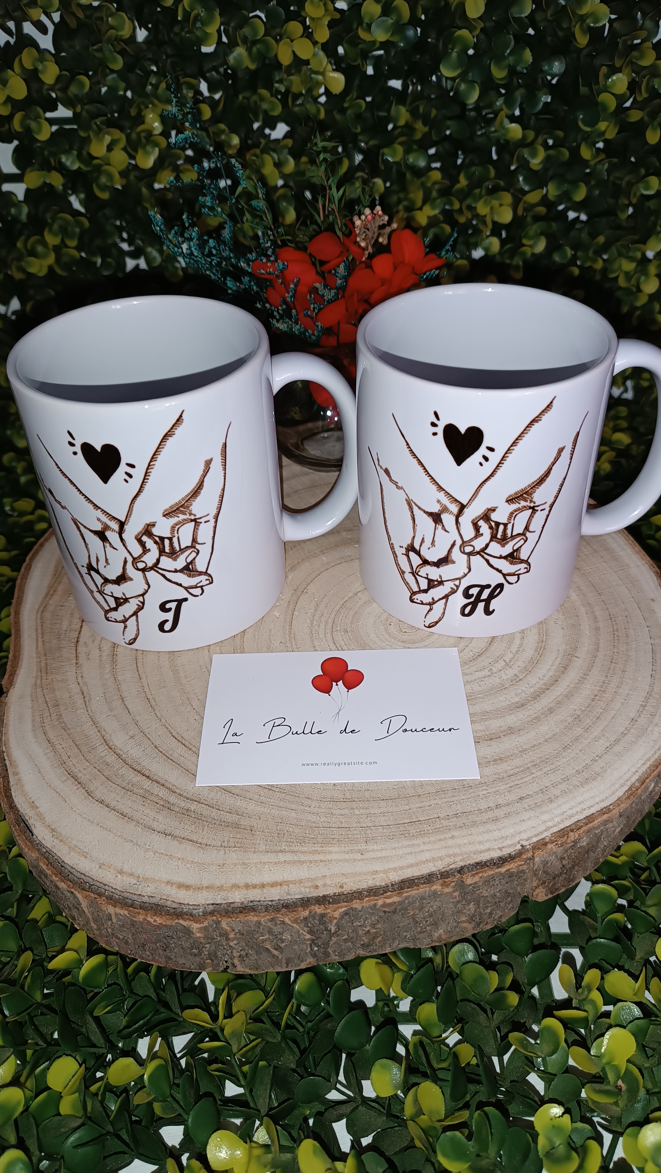 Coffret 2 tasses initiales