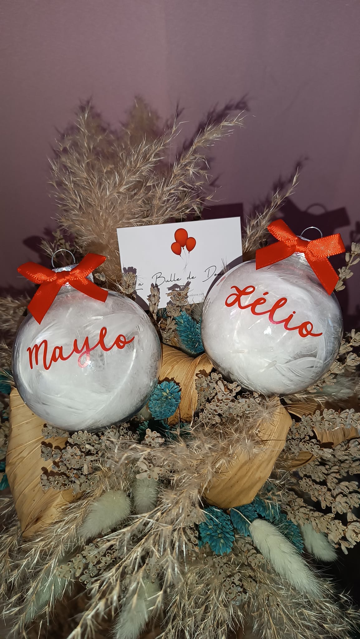 Boule de Noël à personnaliser
