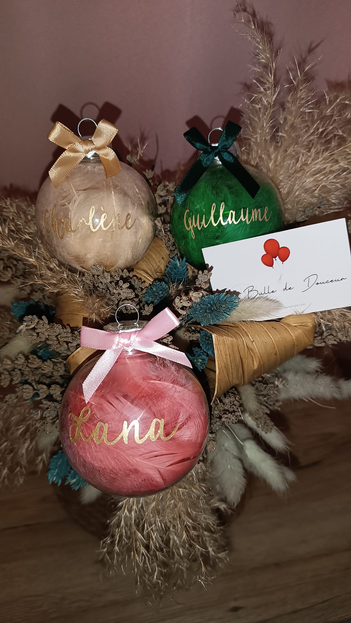 Boule de Noël à personnaliser