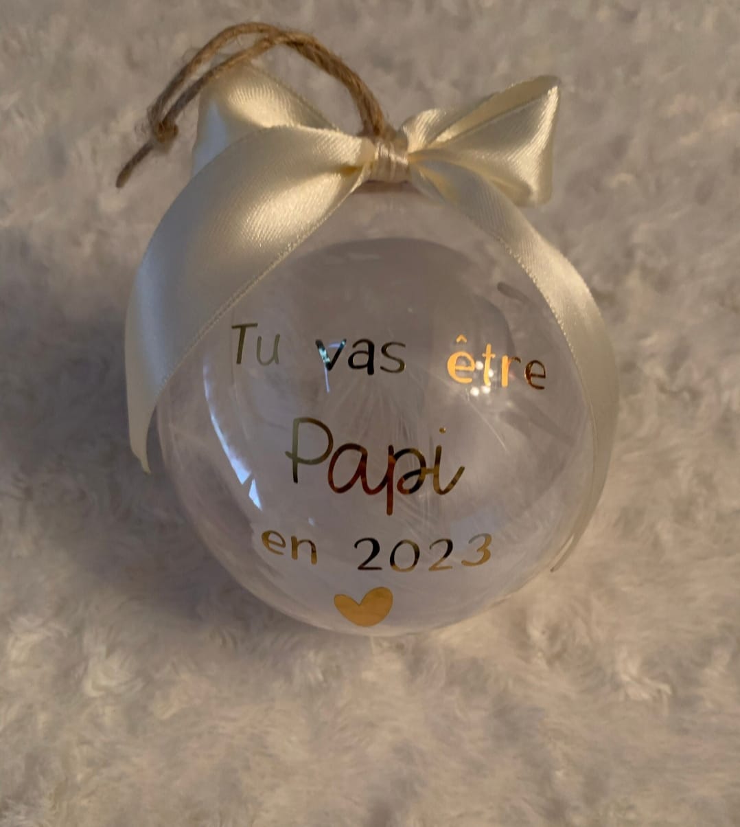 Boule de Noël à personnaliser