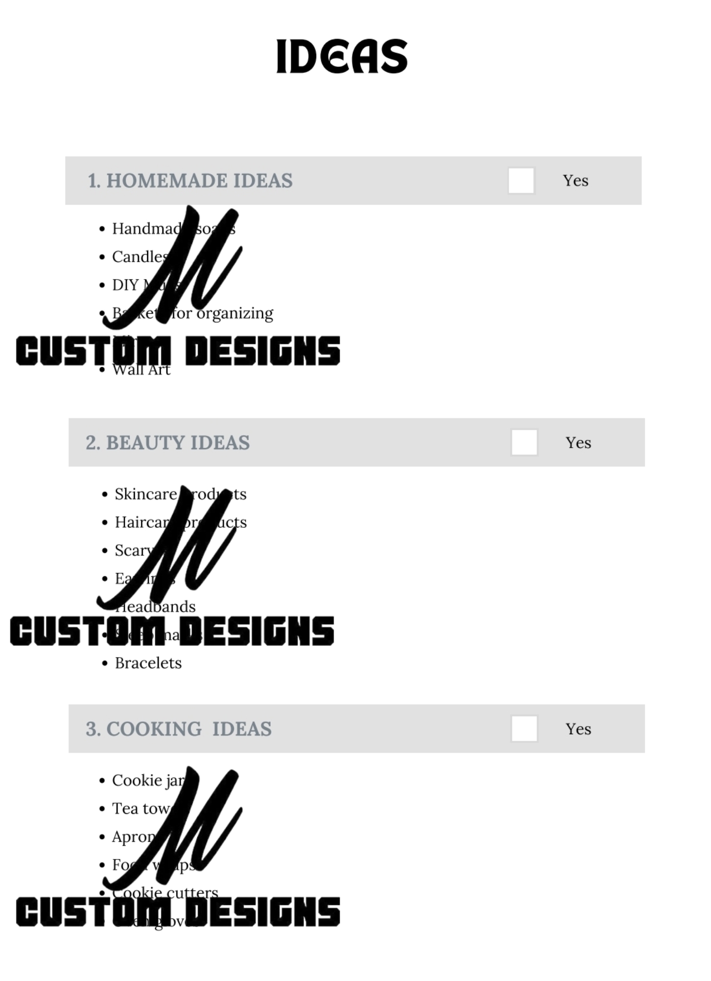 Handcrafted Business Planner 